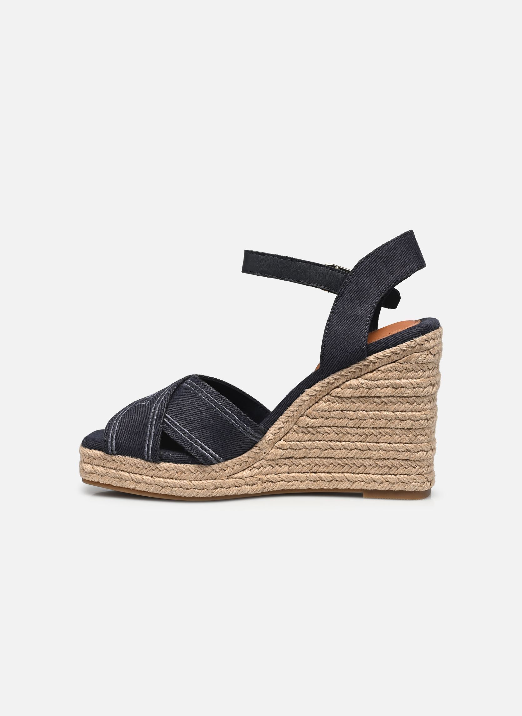 Espadrilles met sleehak en plateau TOMMY HILFIGER ESPAD SB dames blauw Tommy Hilfiger Espadrilles met sleehak en plateau TOMMY HILFIGER ESPAD SB dames blauw SPACE BLUE