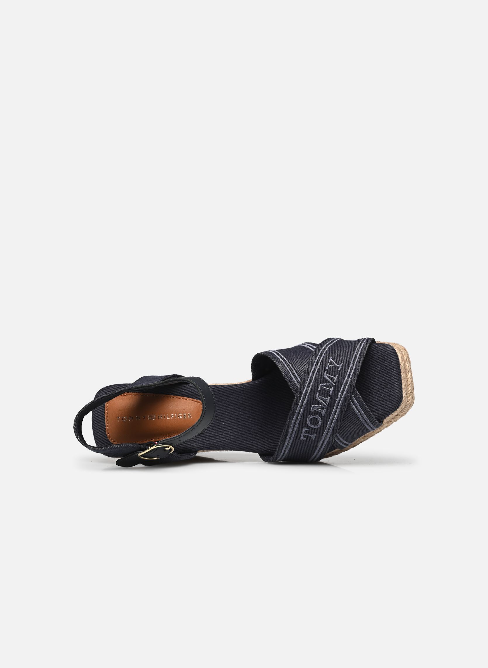 Espadrilles met sleehak en plateau TOMMY HILFIGER ESPAD SB dames blauw Tommy Hilfiger Espadrilles met sleehak en plateau TOMMY HILFIGER ESPAD SB dames blauw SPACE BLUE