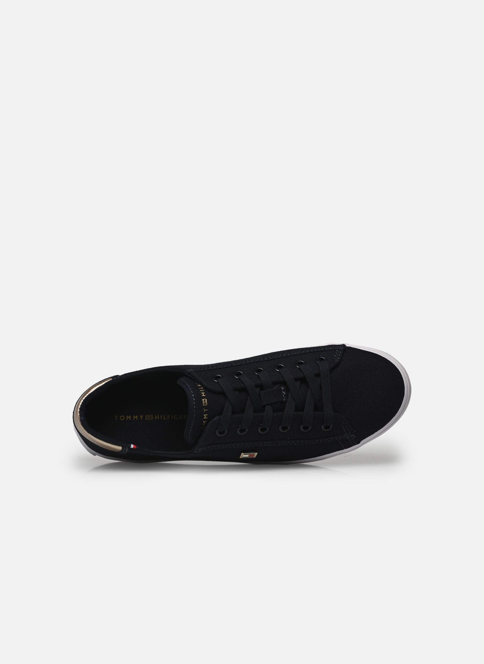 Sneaker VULC CANVAS LACE UP damen blau Tommy Hilfiger Sneaker VULC CANVAS LACE UP damen blau SPACE BLUE