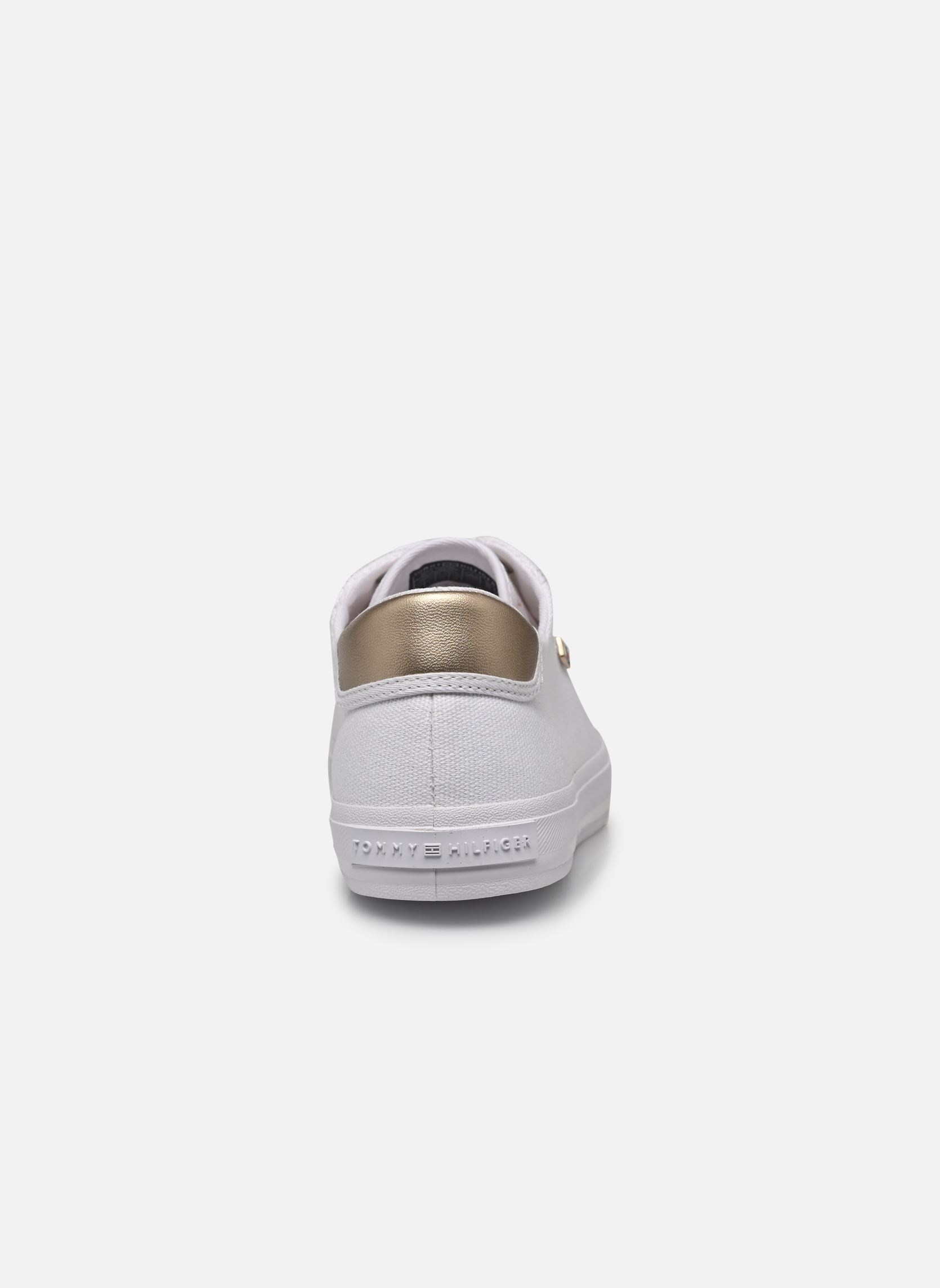 Baskets VULC CANVAS LACE UP femme blanc Tommy Hilfiger Baskets VULC CANVAS LACE UP femme blanc WHITE