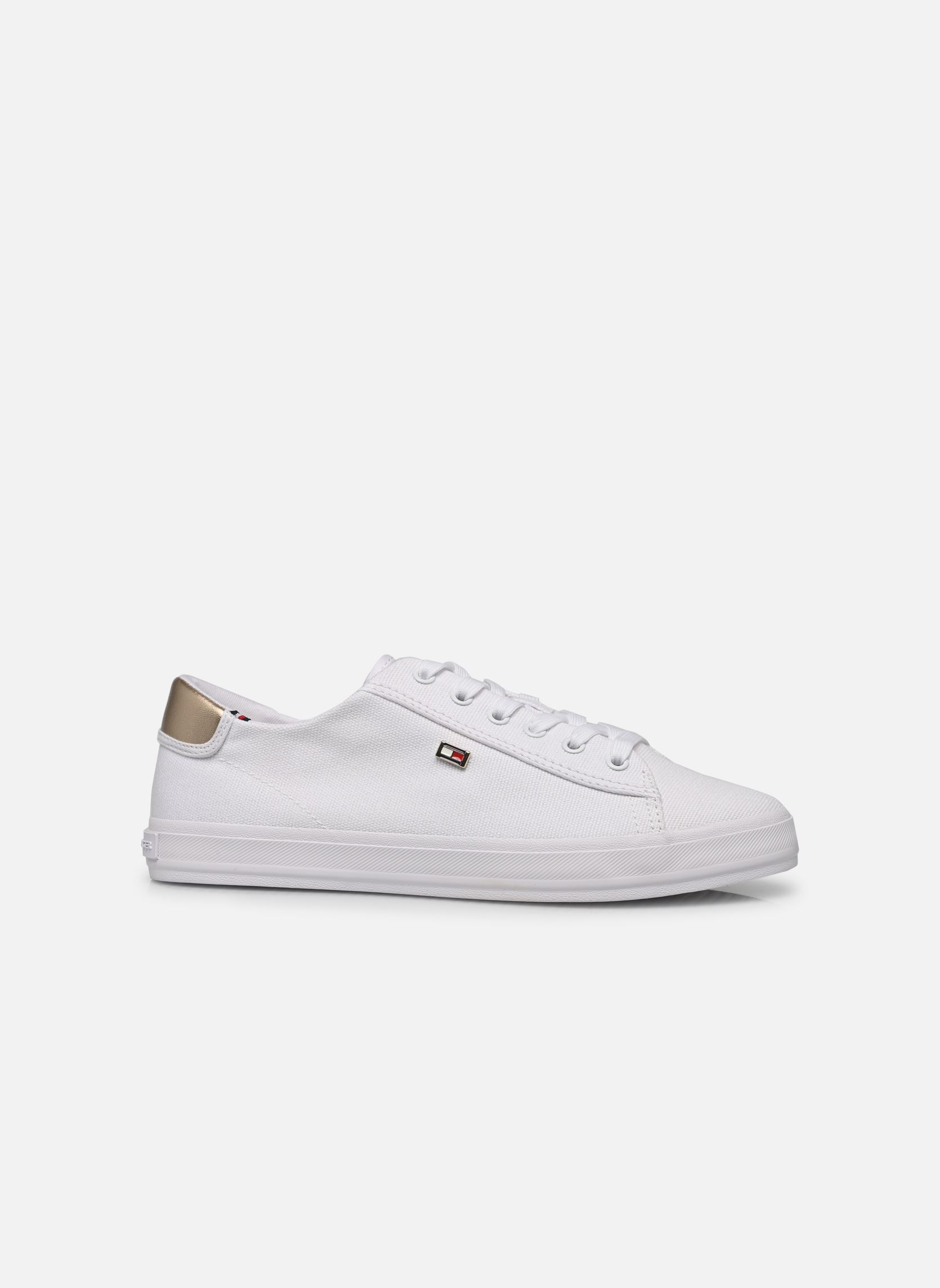 Baskets VULC CANVAS LACE UP femme blanc Tommy Hilfiger Baskets VULC CANVAS LACE UP femme blanc WHITE