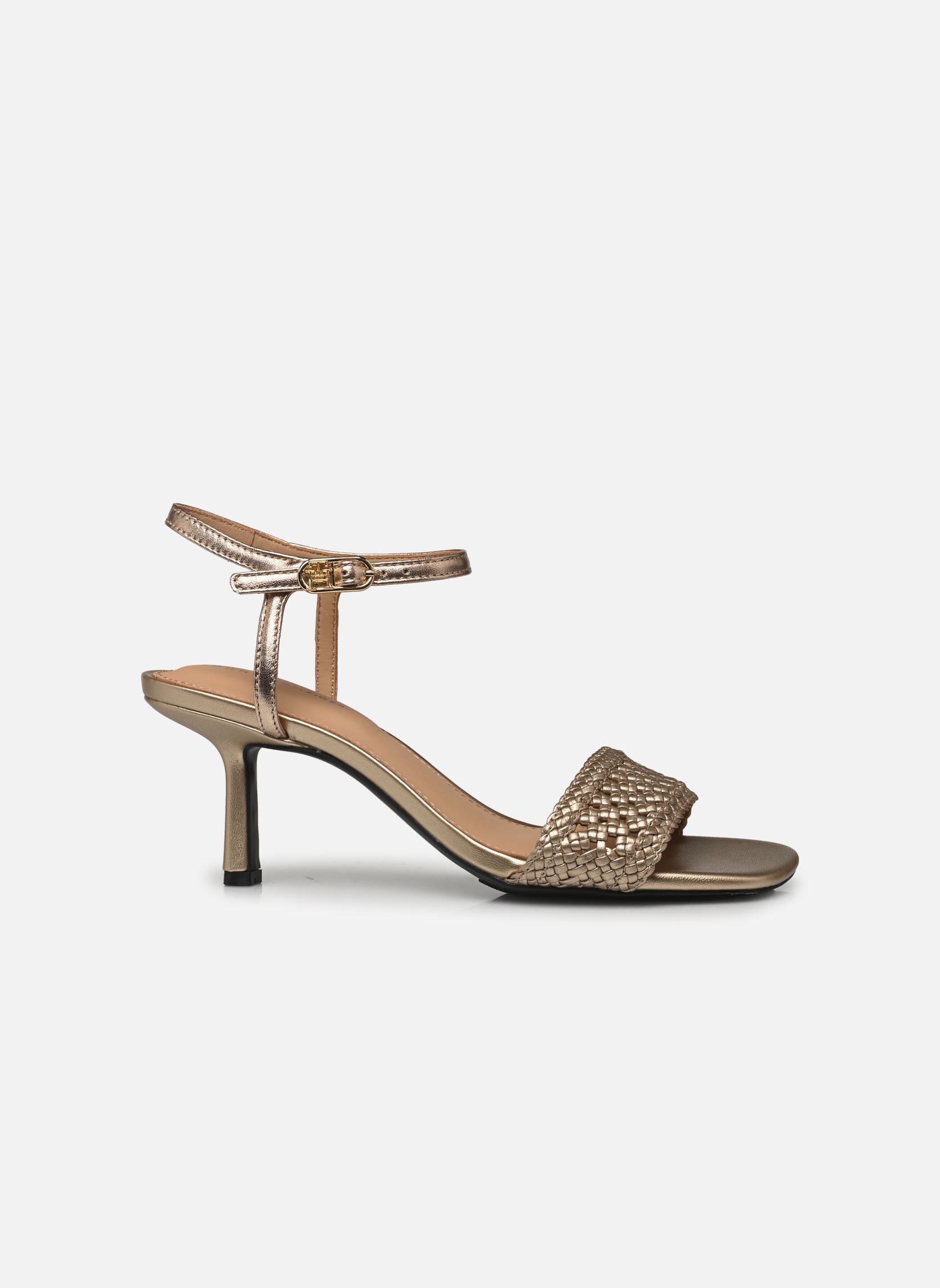 Sandales METALLIC LTHR KITTEN femme or et bronze Tommy Hilfiger Sandales METALLIC LTHR KITTEN femme or et bronze GOLD