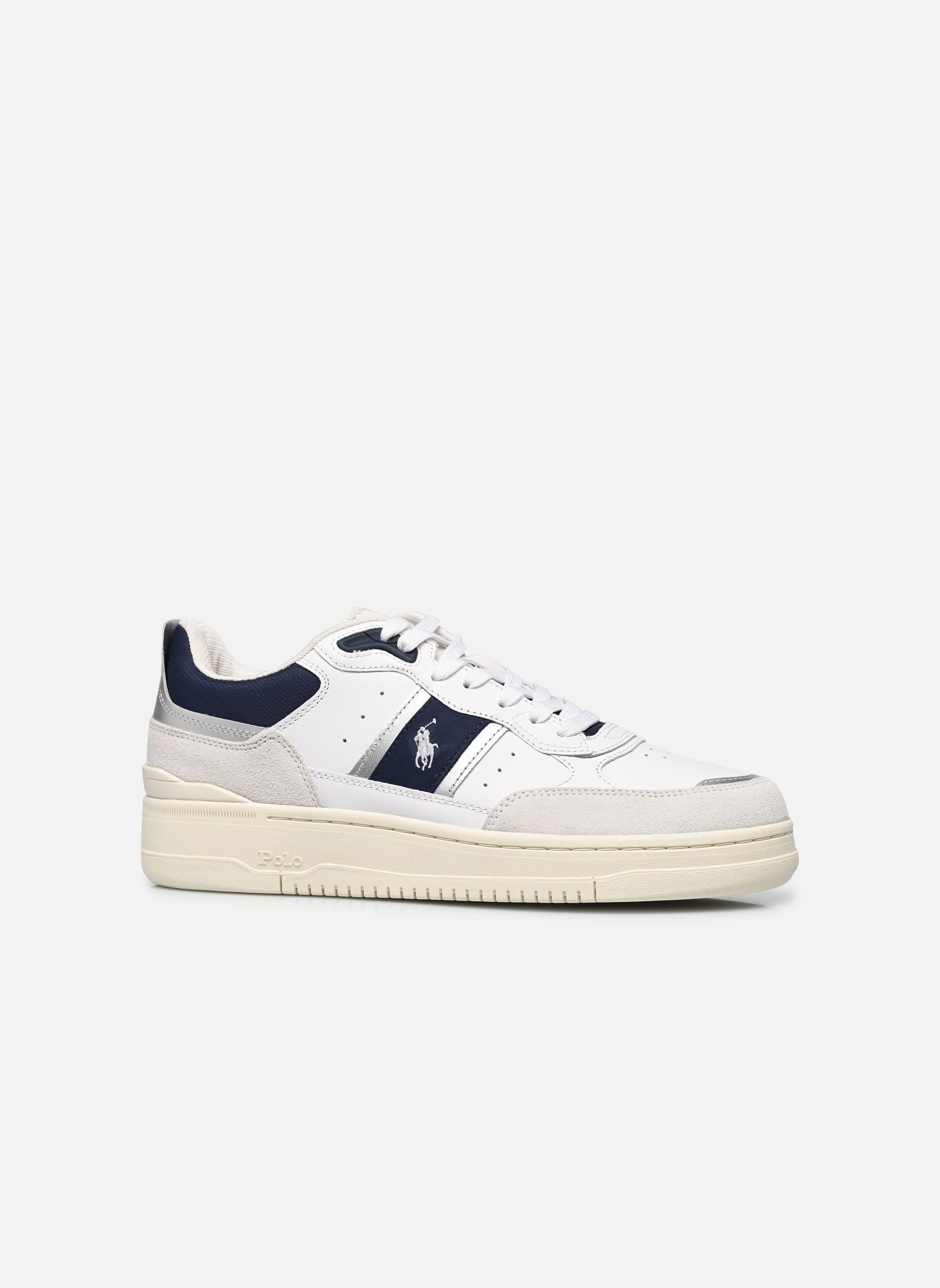 Baskets MASTR SP 125-SNEAKERS-LOW TOP LACE homme bleu Polo Ralph Lauren Baskets MASTR SP 125-SNEAKERS-LOW TOP LACE homme bleu White/Navy/Silver