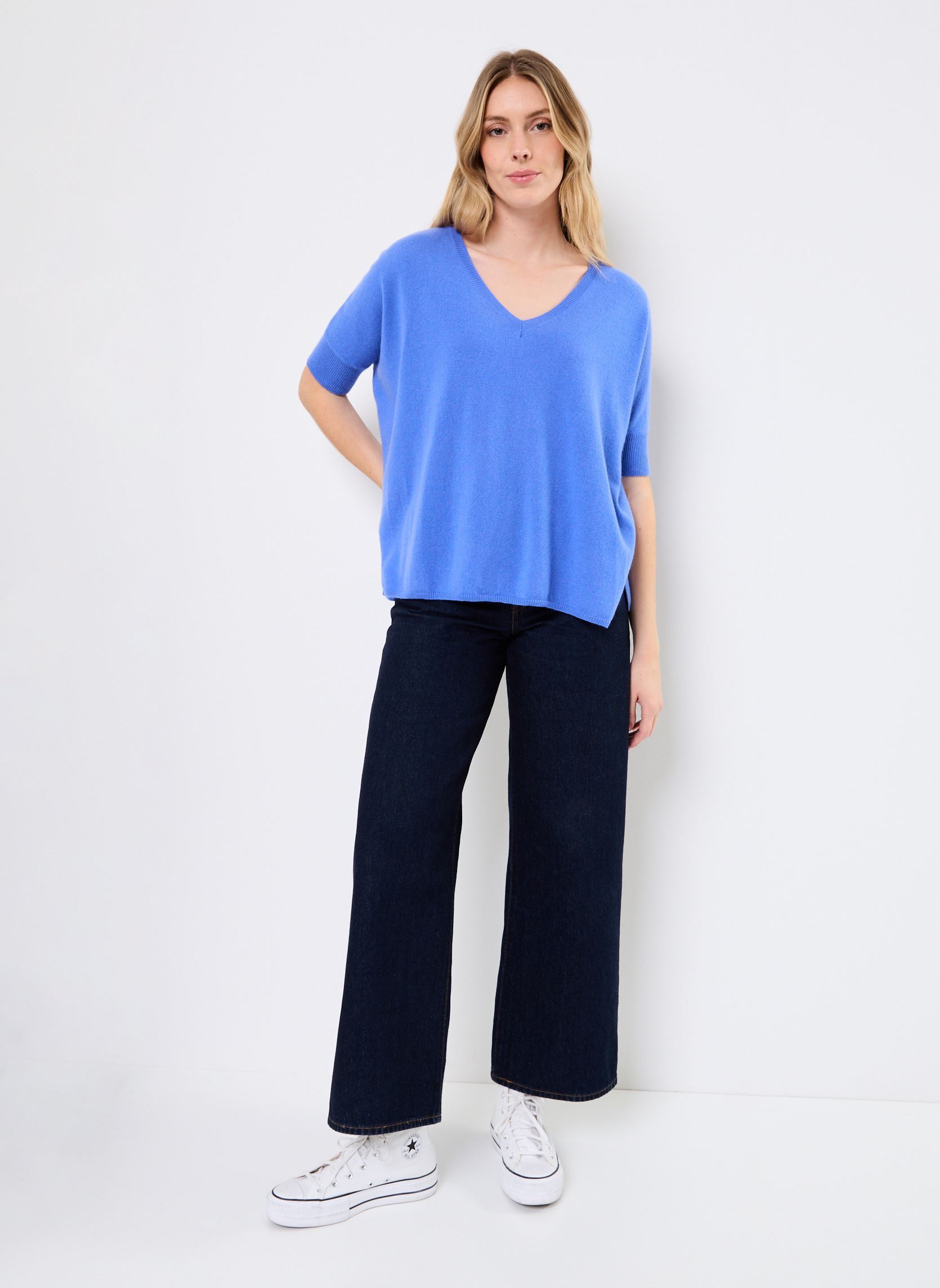 Pullover KATE damen blau Absolut Cashmere Pullover KATE damen blau HORIZON BLUE