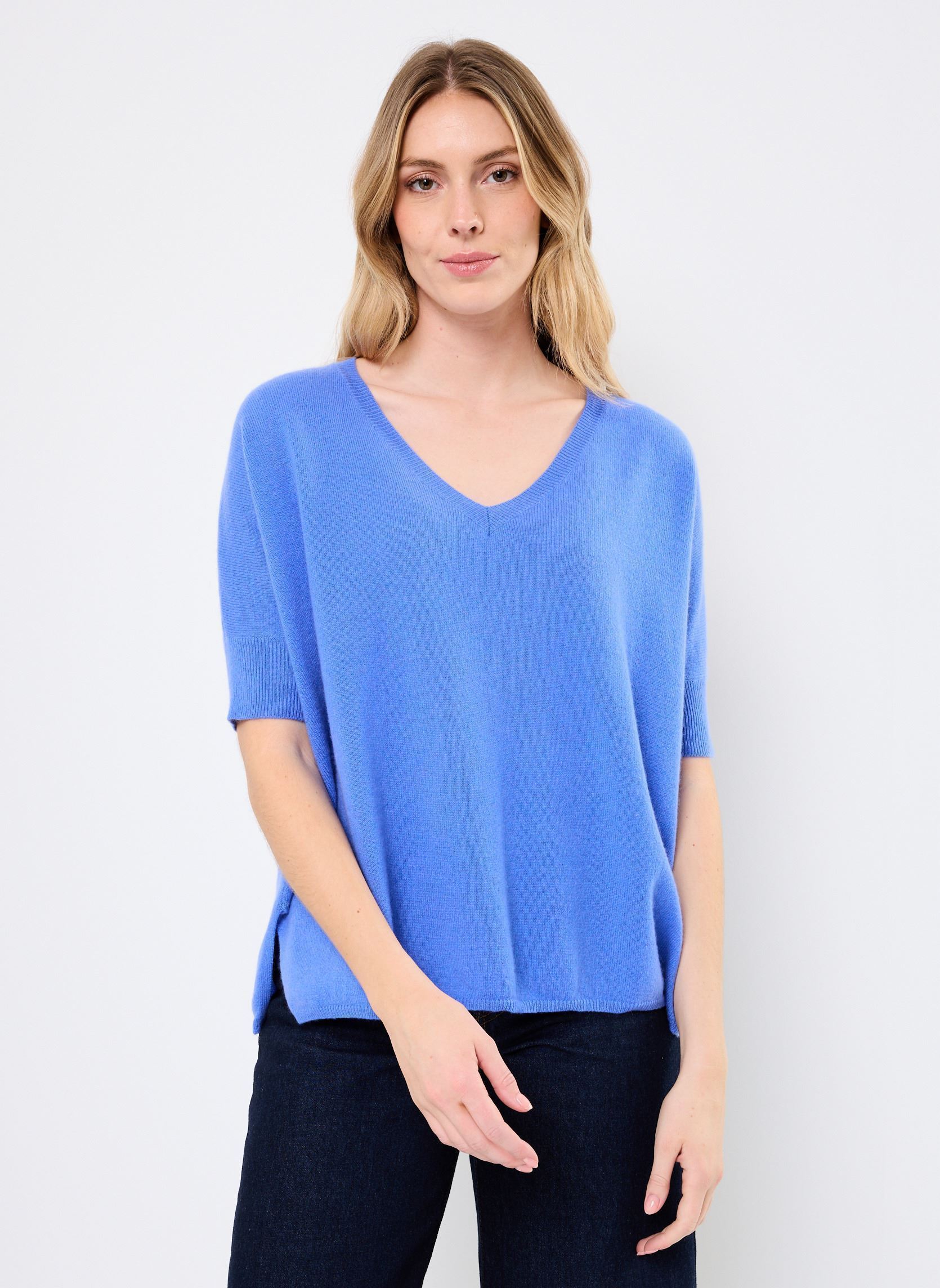 Pullover KATE damen blau Absolut Cashmere Pullover KATE damen blau HORIZON BLUE