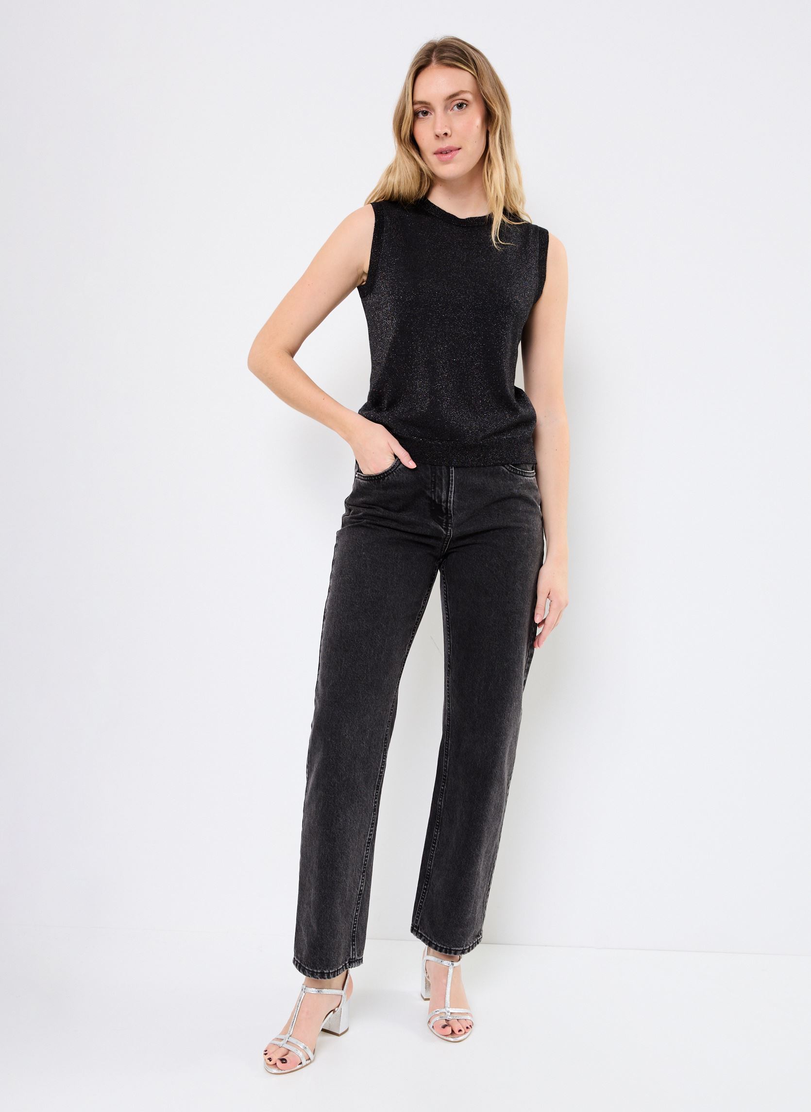 Tops CATALEYA GLITTER damen schwarz Absolut Cashmere Tops CATALEYA GLITTER damen schwarz BLACK GLITTER