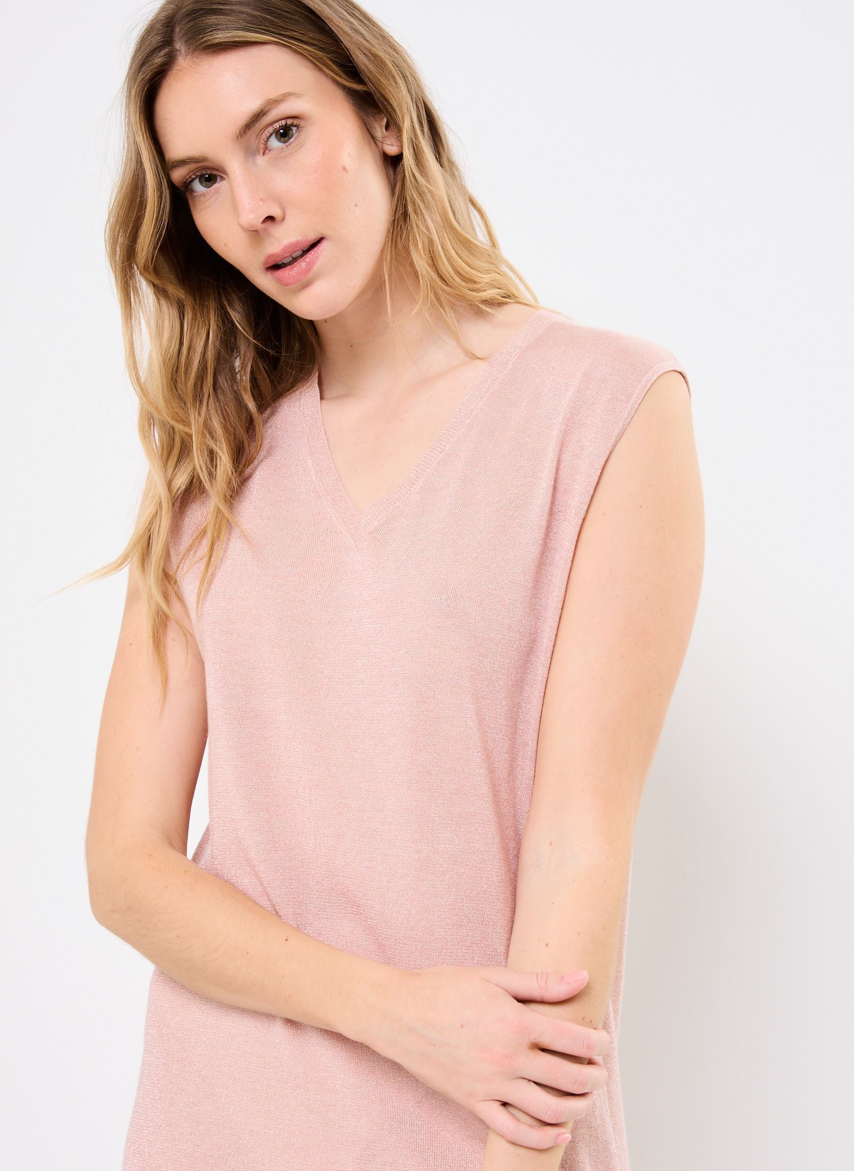 Robes longues MELANIE GLITTER femme rose Absolut Cashmere Robes longues MELANIE GLITTER femme rose CLOUDY PINK GLITTER 3 4 3 10 E