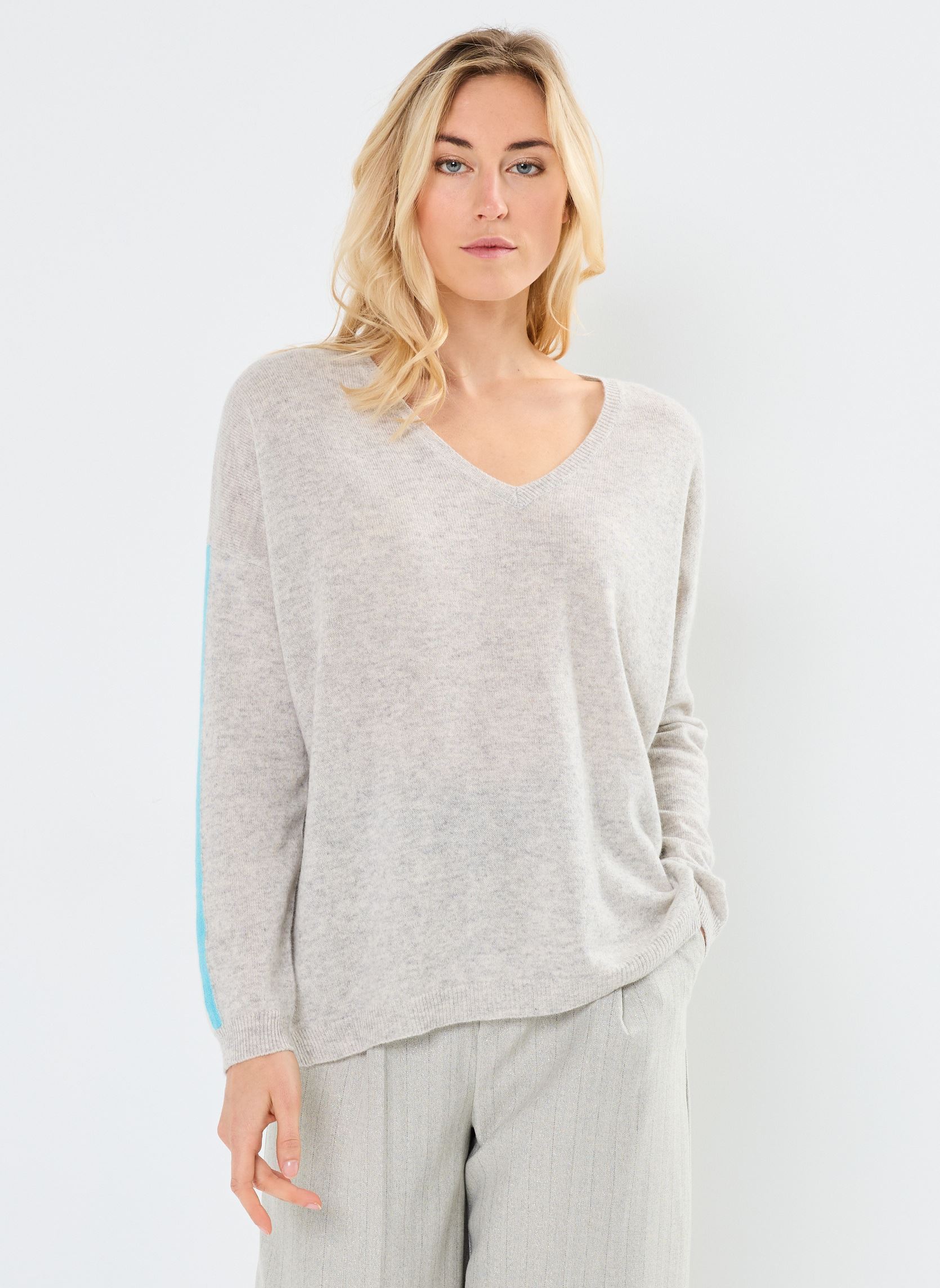 Pulls ALEXIA femme gris Absolut Cashmere Pulls ALEXIA femme gris LIGHT HEATHER GREY