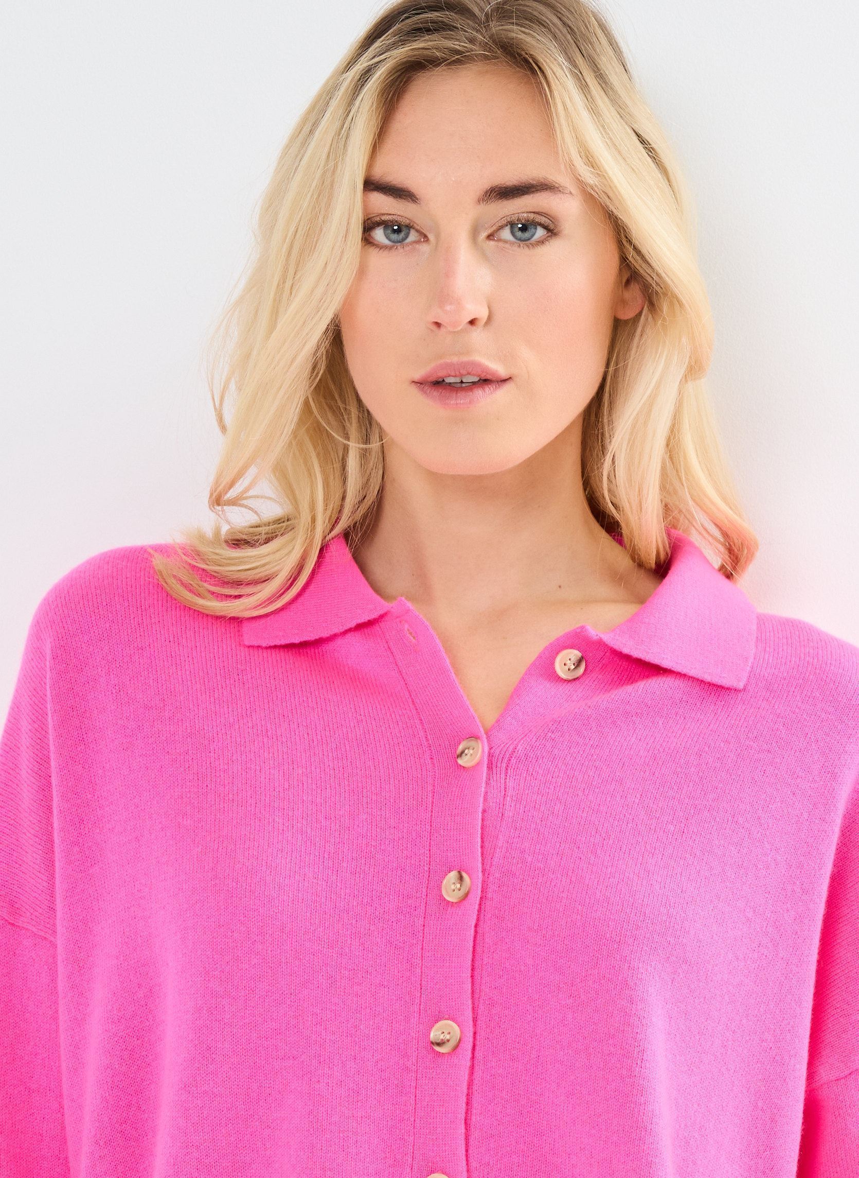 Vesten MAJURA dames roze Absolut Cashmere Vesten MAJURA dames roze HOT PINK NEON