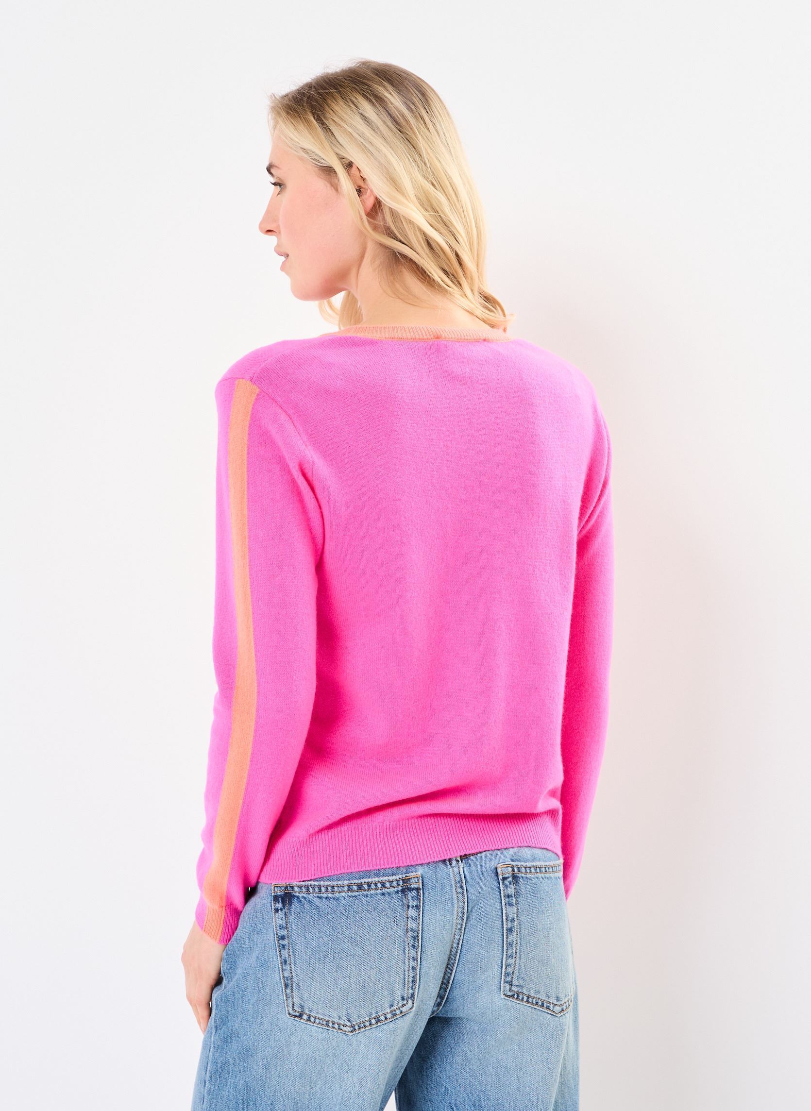 Truien CARLINA dames roze Absolut Cashmere Truien CARLINA dames roze HOT PINK NEON/POMELO