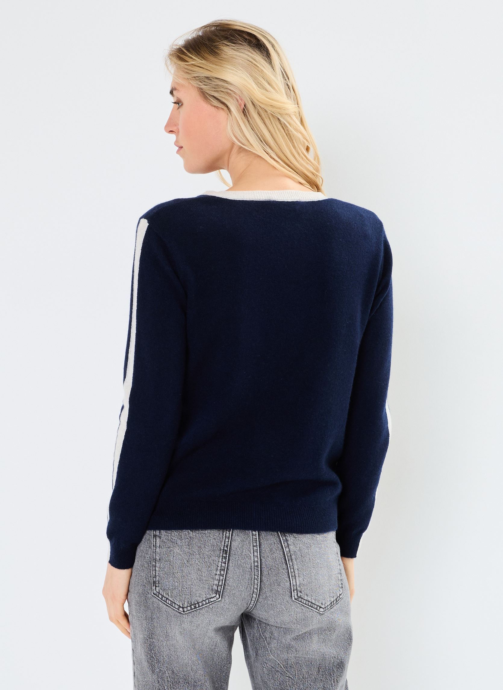 Pulls CARLINA femme bleu Absolut Cashmere Pulls CARLINA femme bleu NAVY/CLOUD