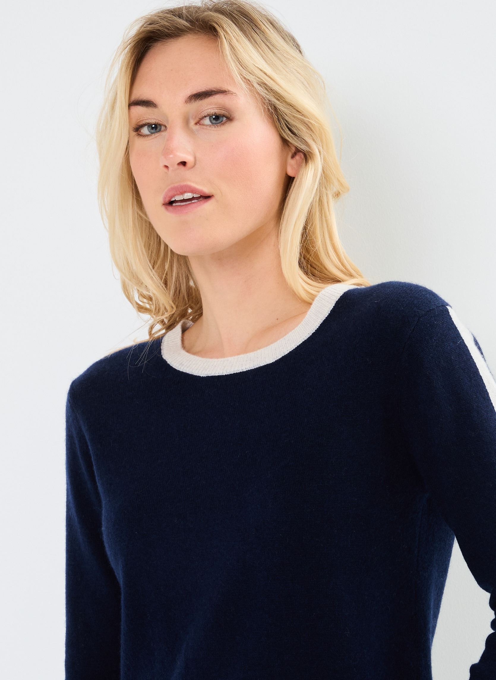 Pulls CARLINA femme bleu Absolut Cashmere Pulls CARLINA femme bleu NAVY/CLOUD