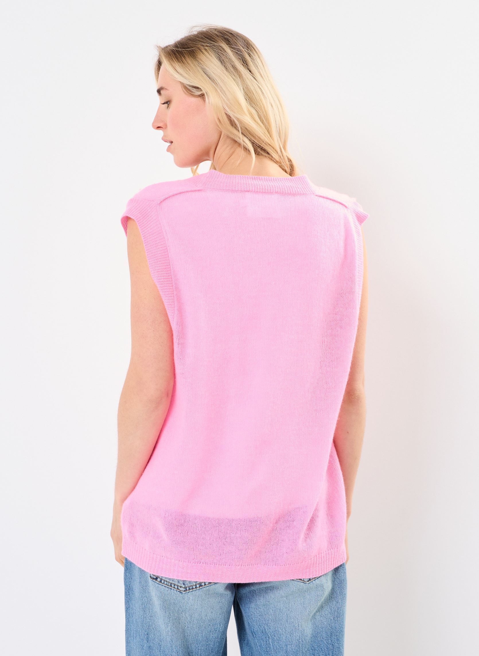 Vesten INA dames roze Absolut Cashmere Vesten INA dames roze BUBBLE GUM NEON