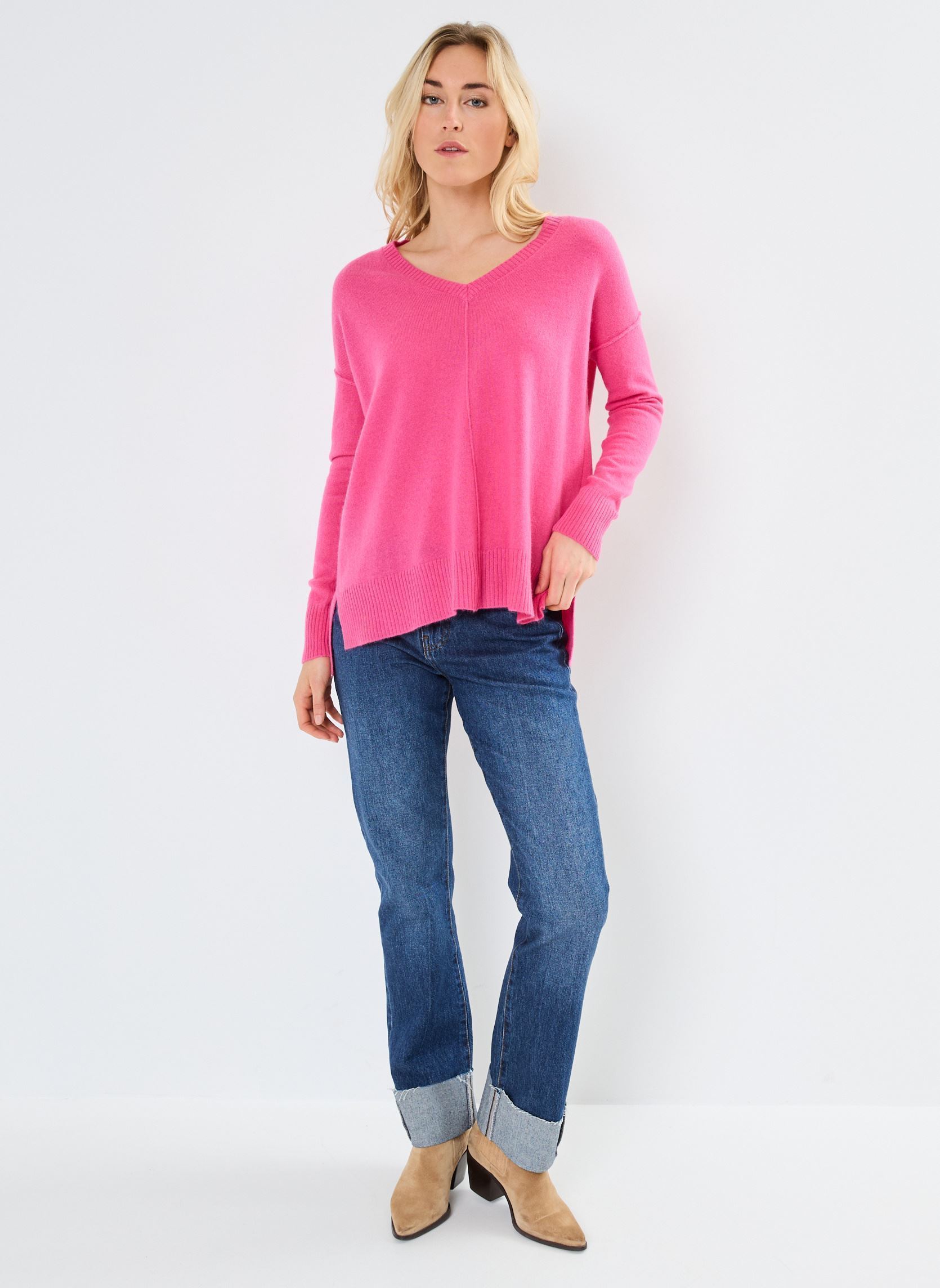 Pulls KEZIA femme rose Absolut Cashmere Pulls KEZIA femme rose BOUGAINVILLIEA