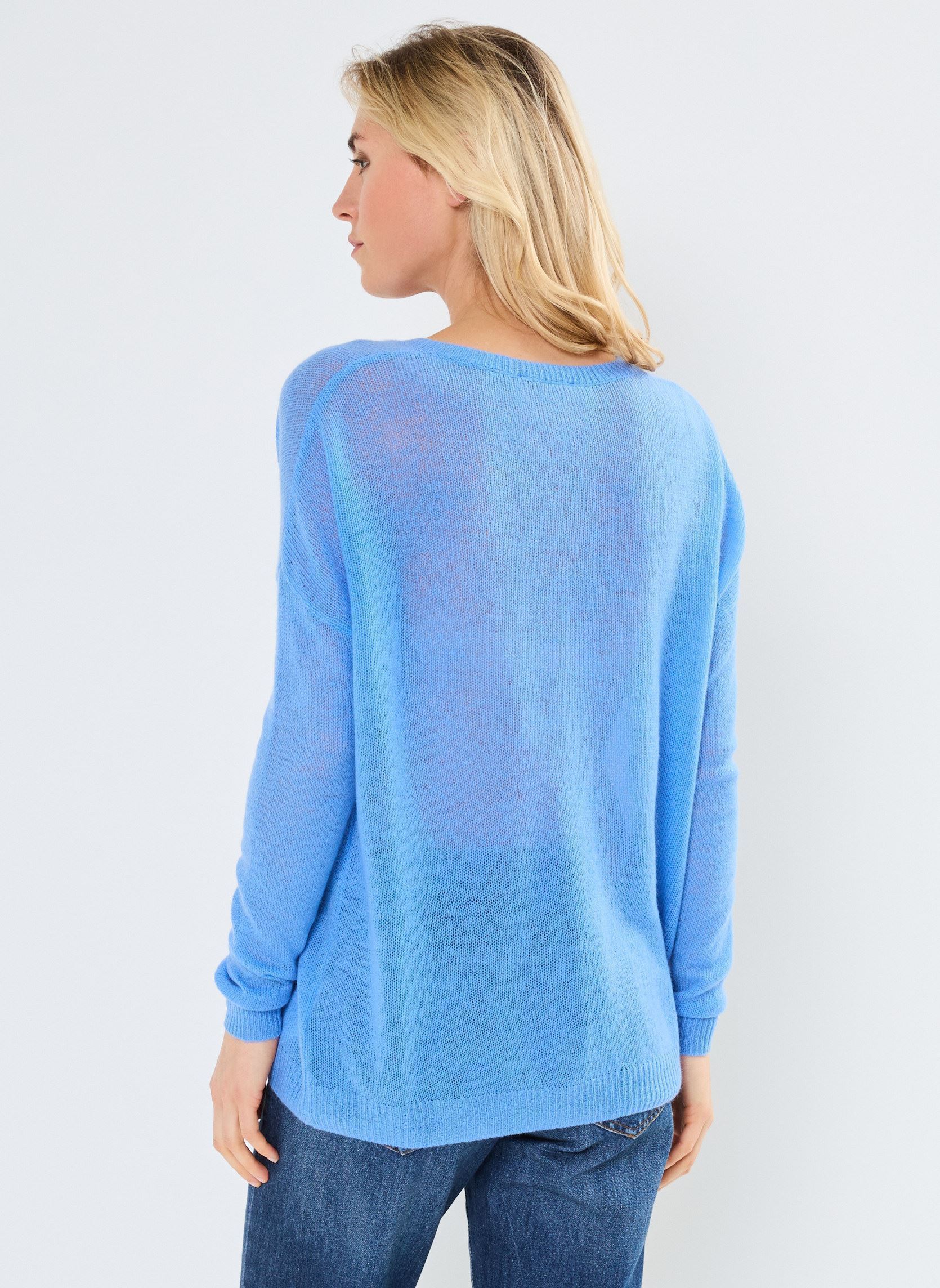 Maglioni ANGELICA donna blu Absolut Cashmere Maglioni ANGELICA donna blu HORIZON BLUE
