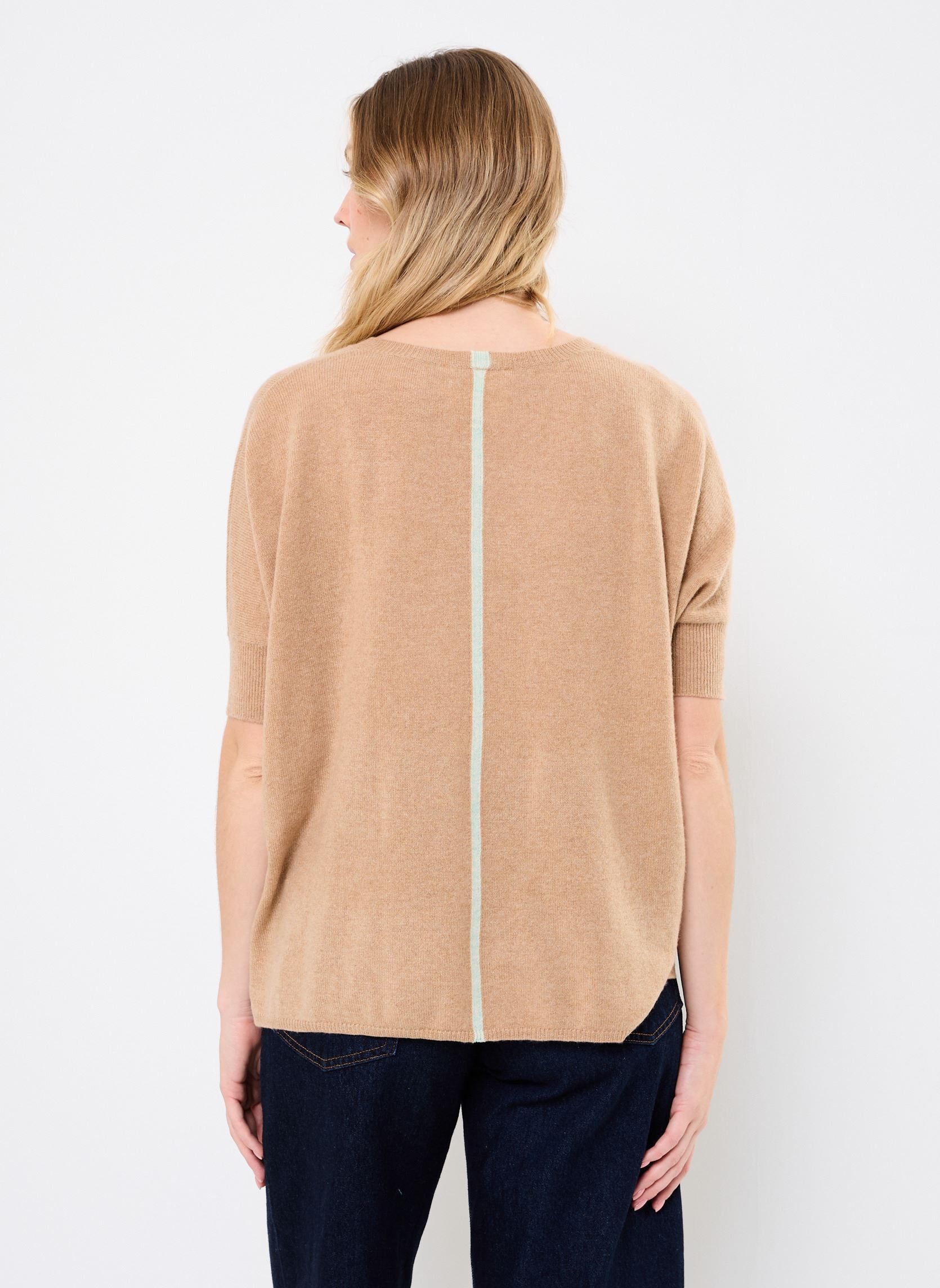 Truien INGRID dames blauw Absolut Cashmere Truien INGRID dames blauw TURRON/MINT