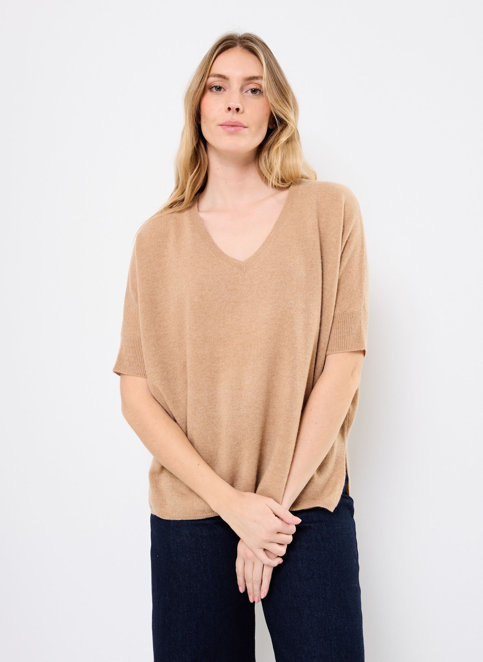 Truien INGRID dames blauw Absolut Cashmere Truien INGRID dames blauw TURRON/MINT
