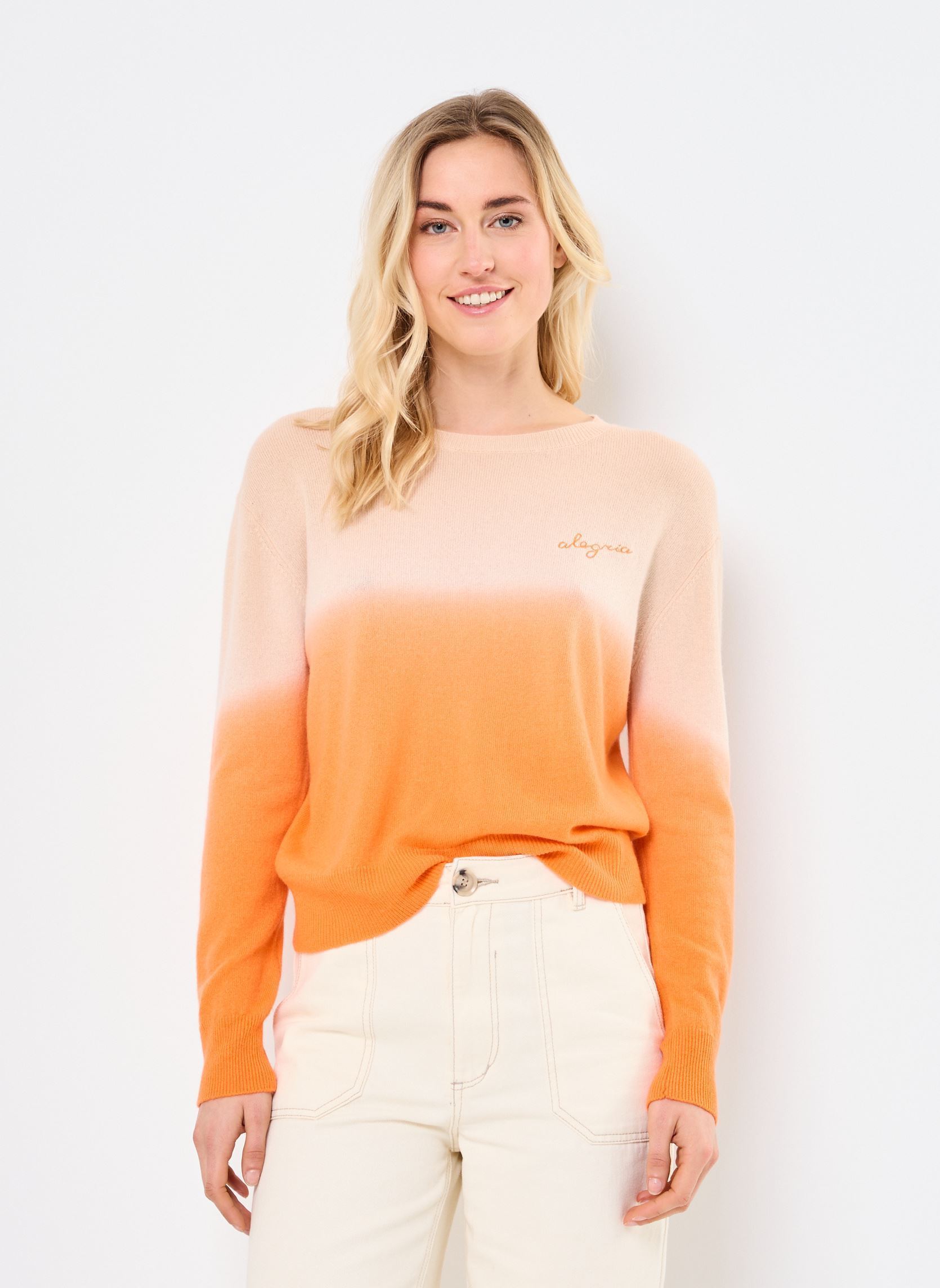 Pullover ROSALBA damen orange Absolut Cashmere Pullover ROSALBA damen orange DEGRADE ORANGE