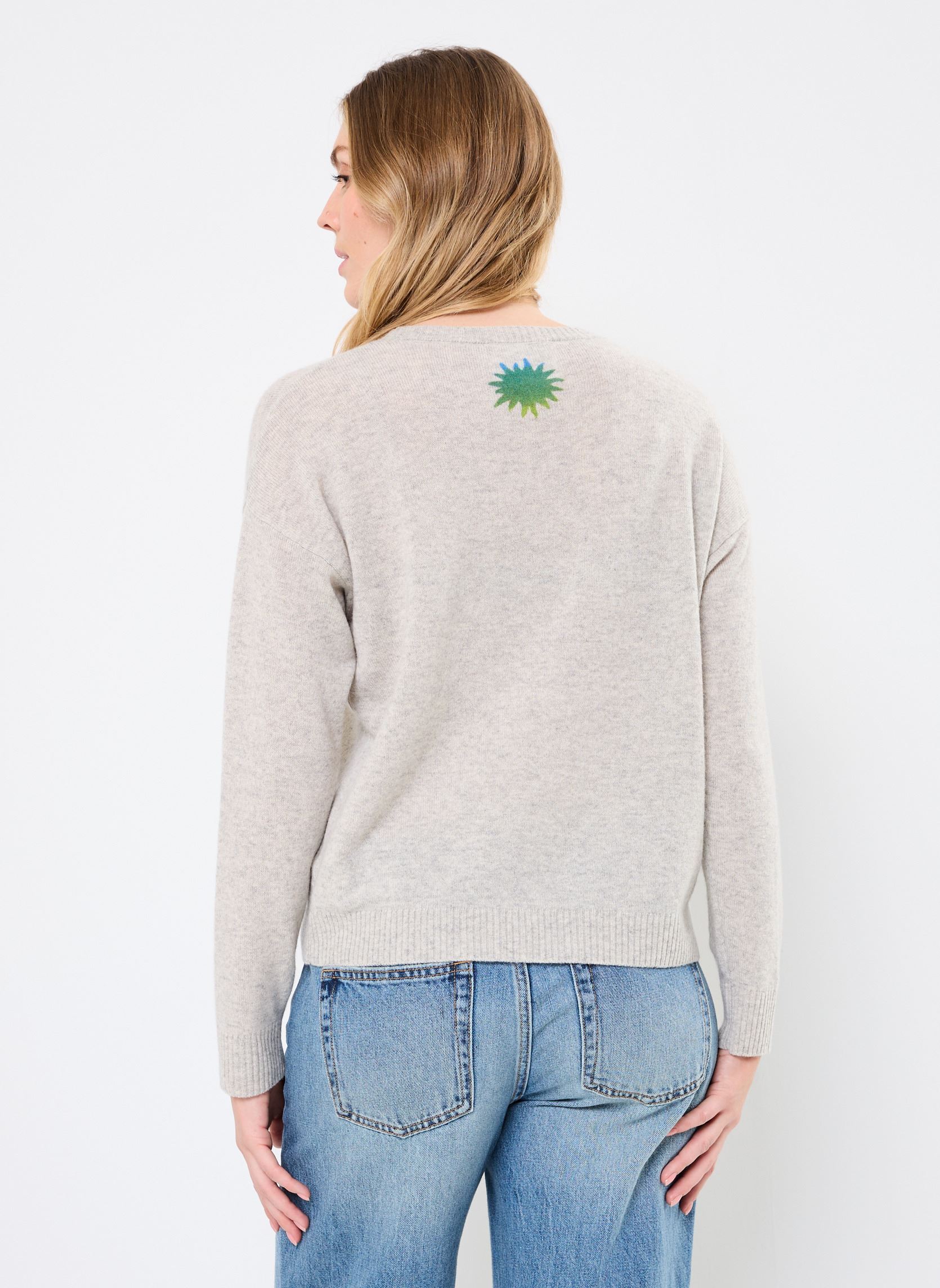 Truien MANOLITA dames grijs Absolut Cashmere Truien MANOLITA dames grijs LIGHT HEATHER GREY