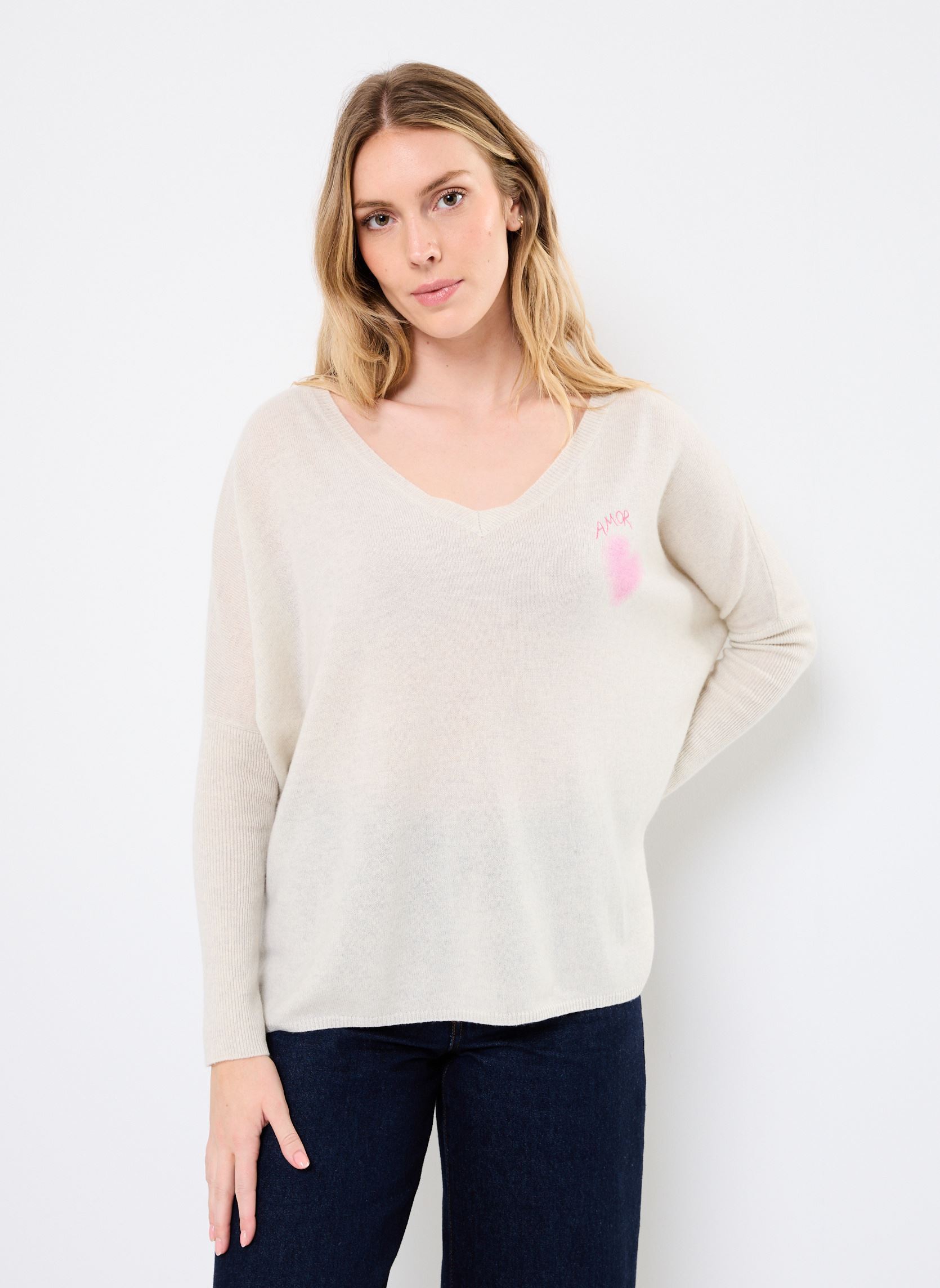 Pullover MALANIA damen weiß Absolut Cashmere Pullover MALANIA damen weiß CLOUD