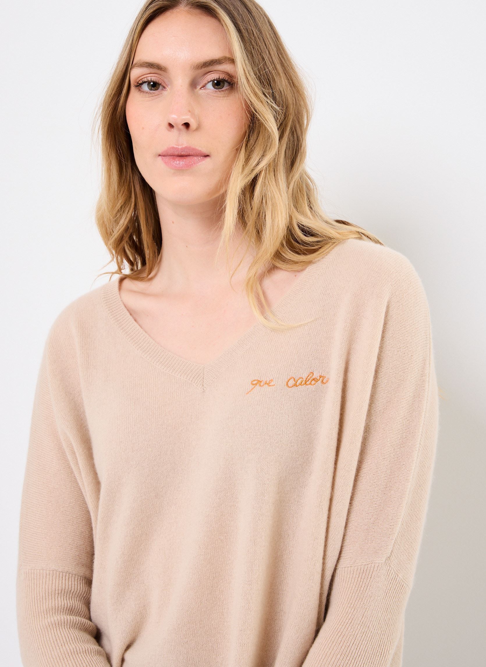 Pulls MALANIA femme beige Absolut Cashmere Pulls MALANIA femme beige SAND