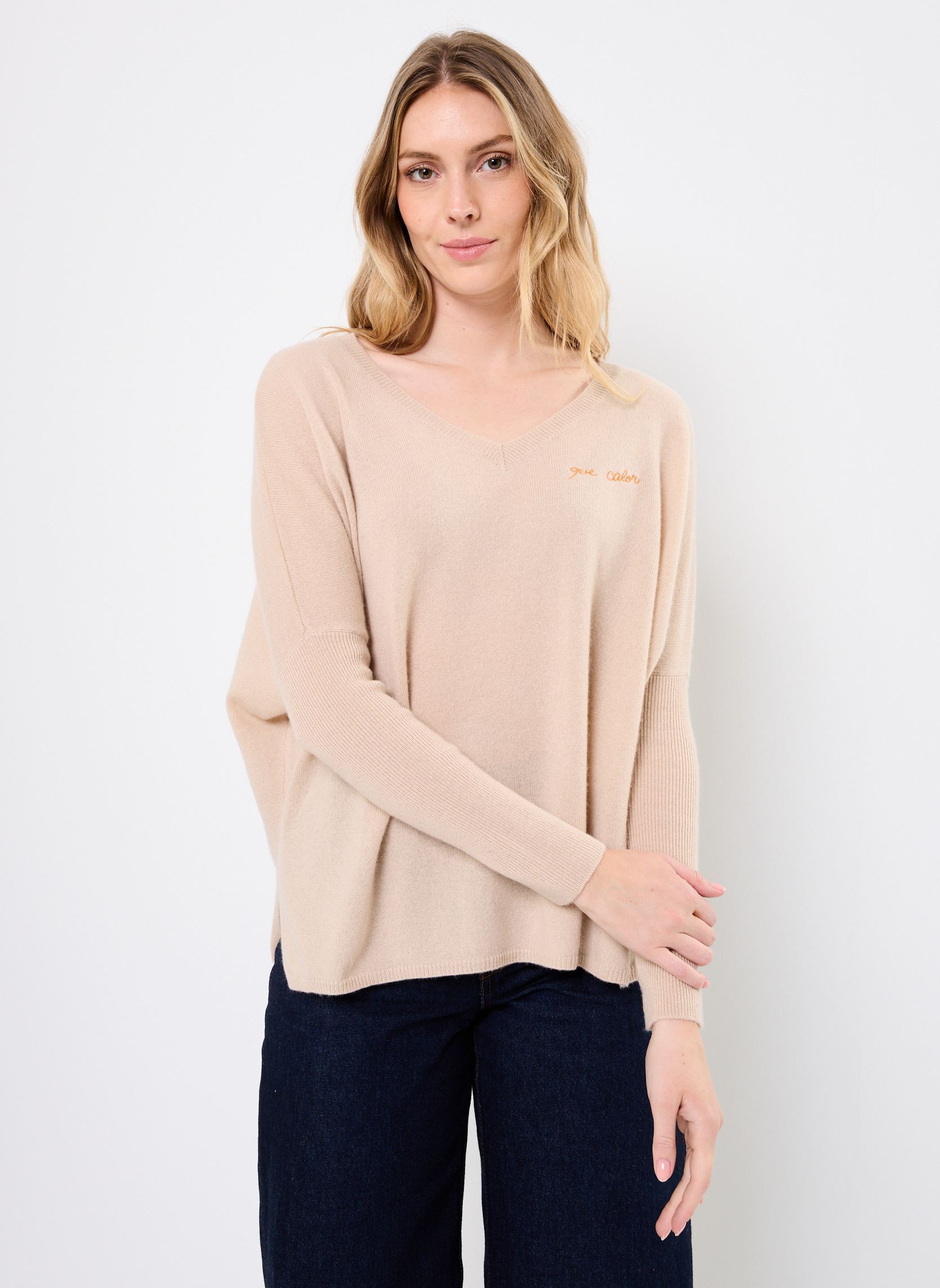 Pulls MALANIA femme beige Absolut Cashmere Pulls MALANIA femme beige SAND