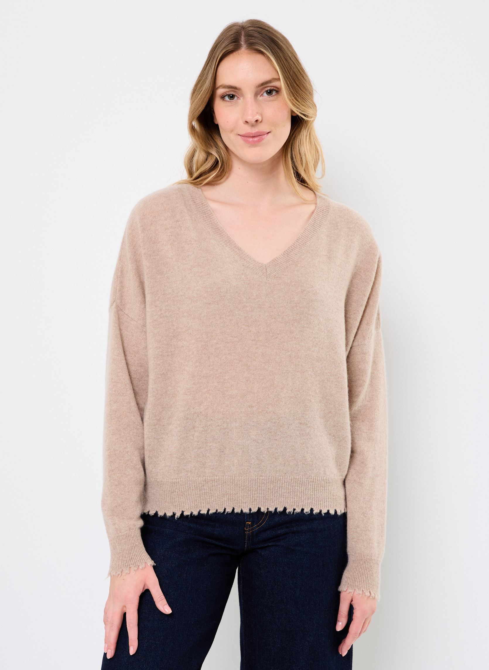 Pullover MIGUELA damen beige Absolut Cashmere Pullover MIGUELA damen beige CHESTNUT