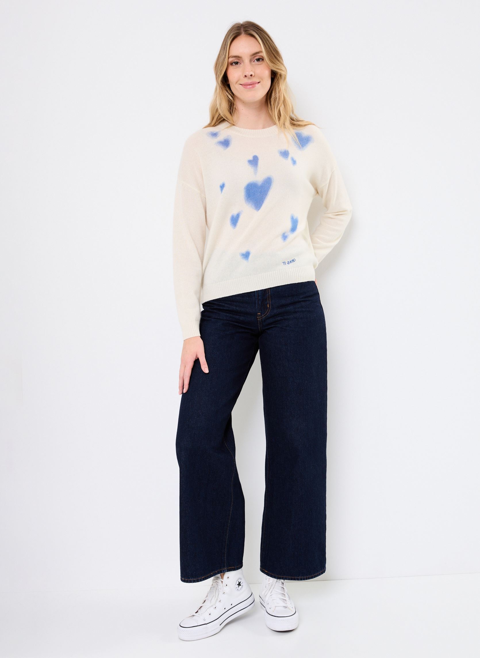 Pullover ANTONIA damen weiß Absolut Cashmere Pullover ANTONIA damen weiß BLUE HEARTS