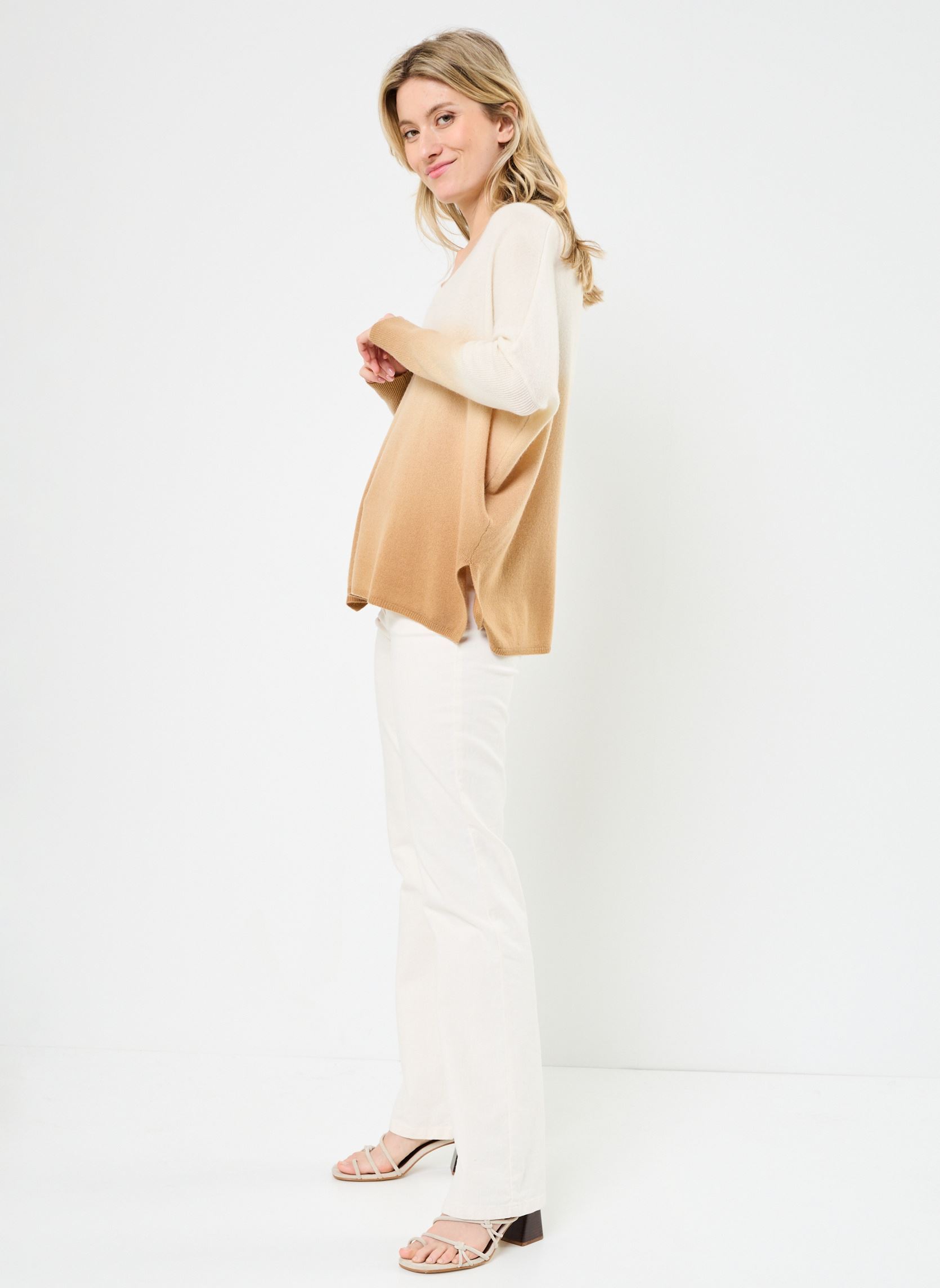 Pullover MILLIE damen braun Absolut Cashmere Pullover MILLIE damen braun DIP DYE TURRON
