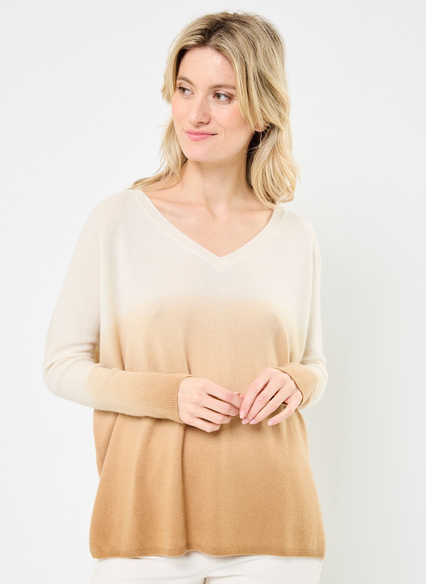 Pullover MILLIE damen braun Absolut Cashmere Pullover MILLIE damen braun DIP DYE TURRON