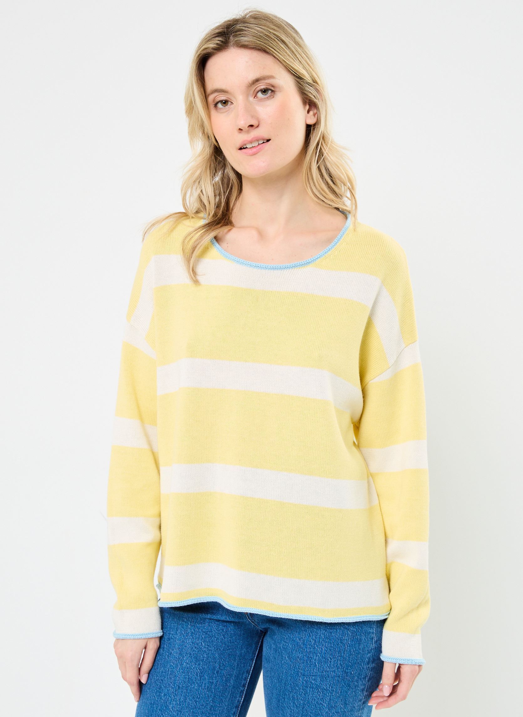 Pulls CARMEN femme jaune Absolut Cashmere Pulls CARMEN femme jaune STPS LEMON