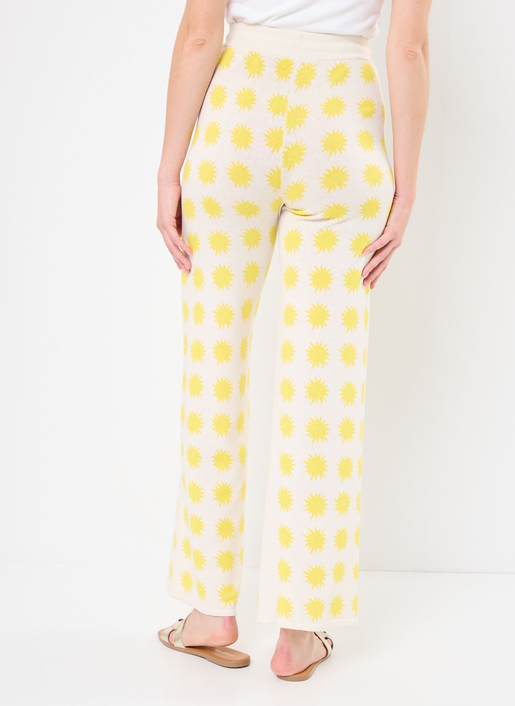 Weite Hosen VALENTINA PRINT damen gelb Absolut Cashmere Weite Hosen VALENTINA PRINT damen gelb YELLOW SUN