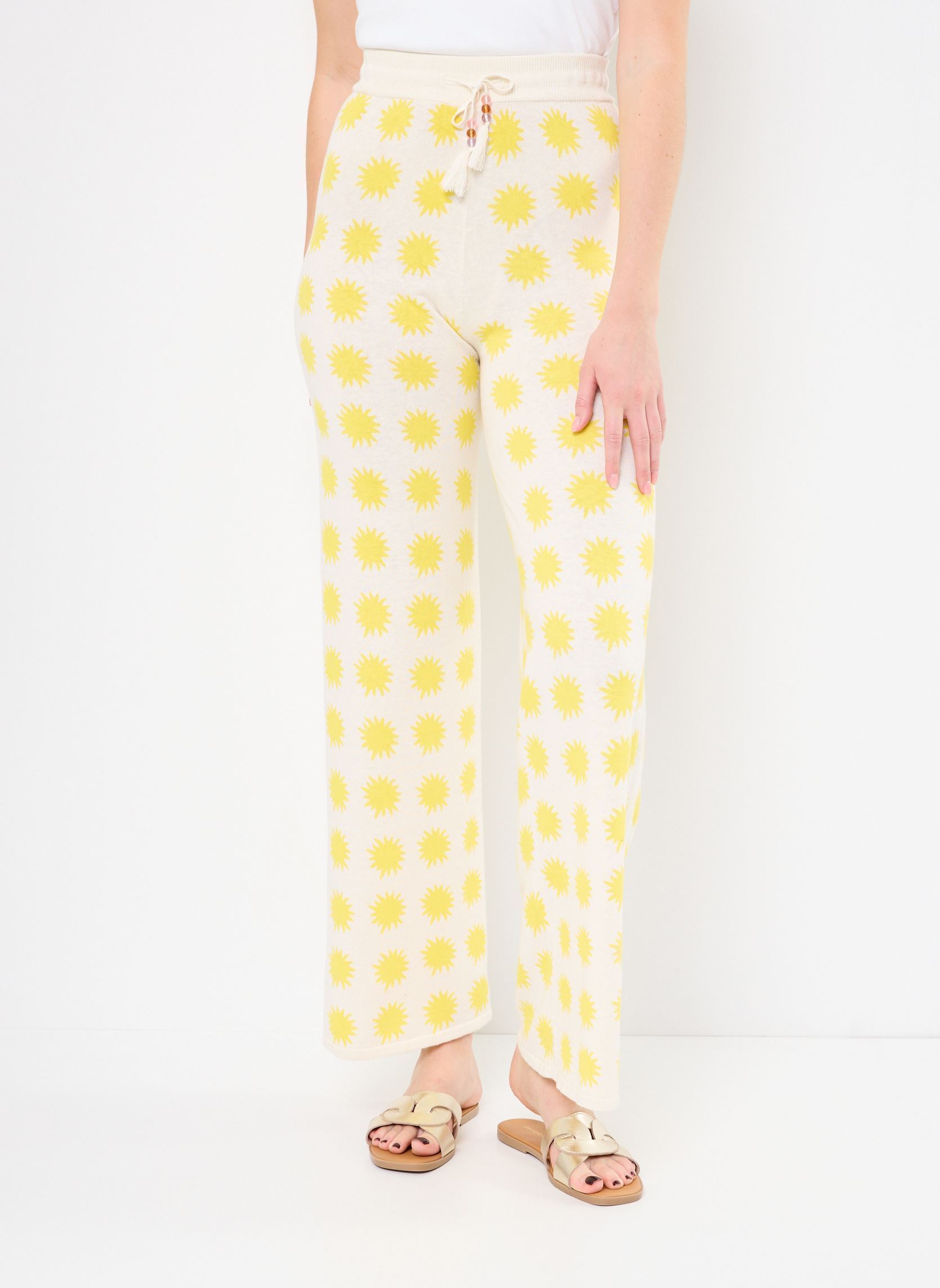 Weite Hosen VALENTINA PRINT damen gelb Absolut Cashmere Weite Hosen VALENTINA PRINT damen gelb YELLOW SUN