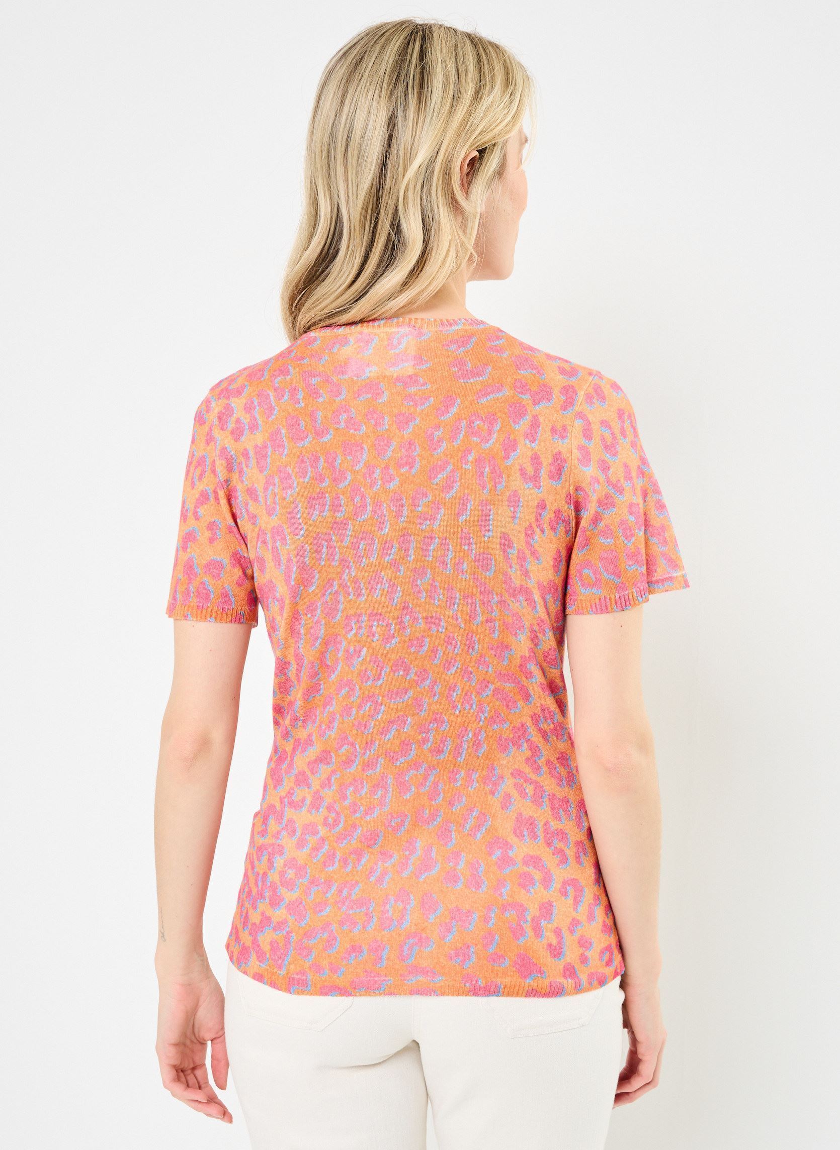 Tee-shirts manches courtes MARIA femme rose Absolut Cashmere Tee-shirts manches courtes MARIA femme rose LEOPARD PINK