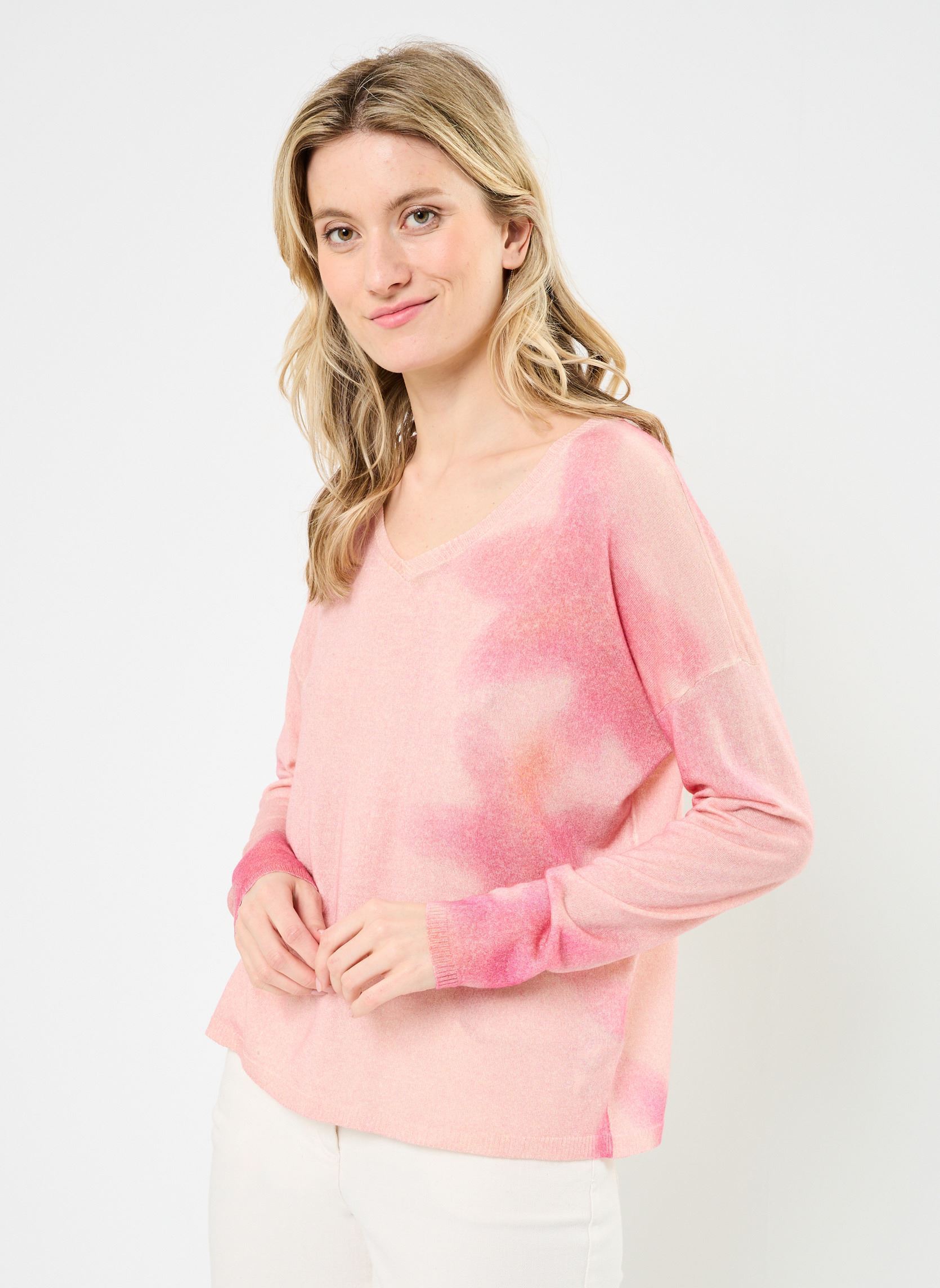 Tee-shirts manches longues FRANCISCA femme rose Absolut Cashmere Tee-shirts manches longues FRANCISCA femme rose BLOSSOM PINK