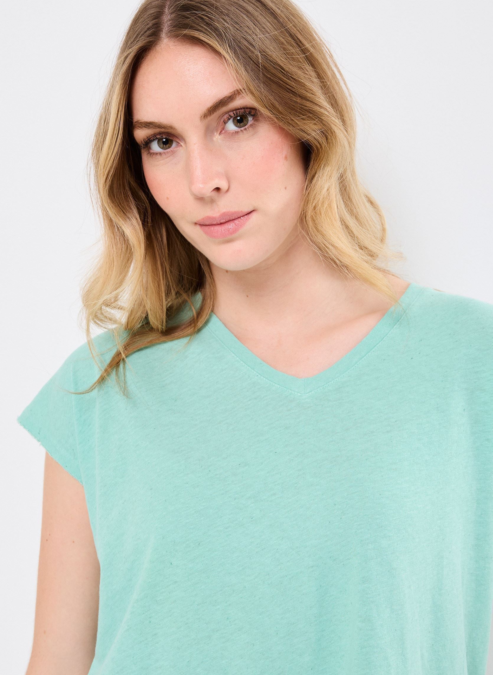 Camisetas de manga corta ALCAZAR mujer verde Absolut Cashmere Camisetas de manga corta ALCAZAR mujer verde GREEN LAGOON