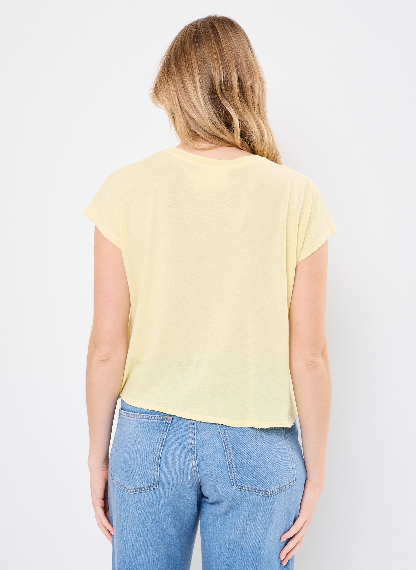 Kurzarm-T-Shirts ALCAZAR damen gelb Absolut Cashmere Kurzarm-T-Shirts ALCAZAR damen gelb LEMON