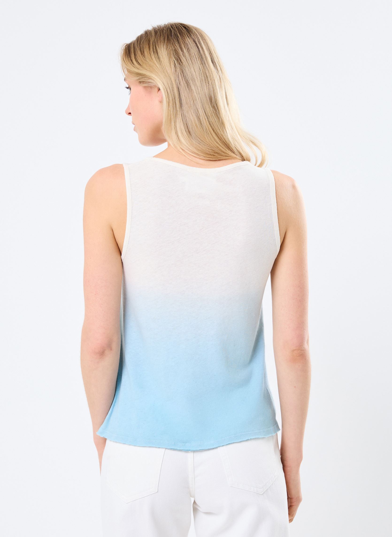 Hemdjes TARRAGONE FANCY dames blauw Absolut Cashmere Hemdjes TARRAGONE FANCY dames blauw DIP D BLUE