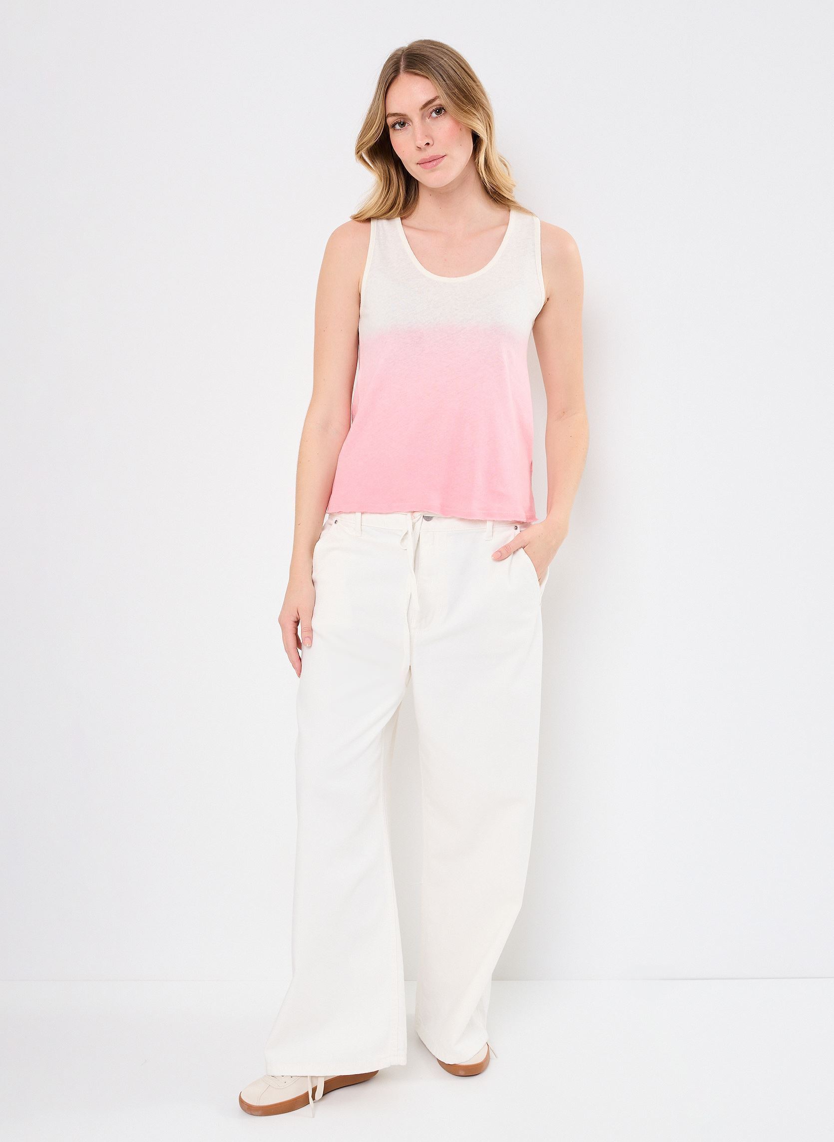 Débardeurs TARRAGONE FANCY femme rose Absolut Cashmere Débardeurs TARRAGONE FANCY femme rose DIP D BOUGAINVILLIEA