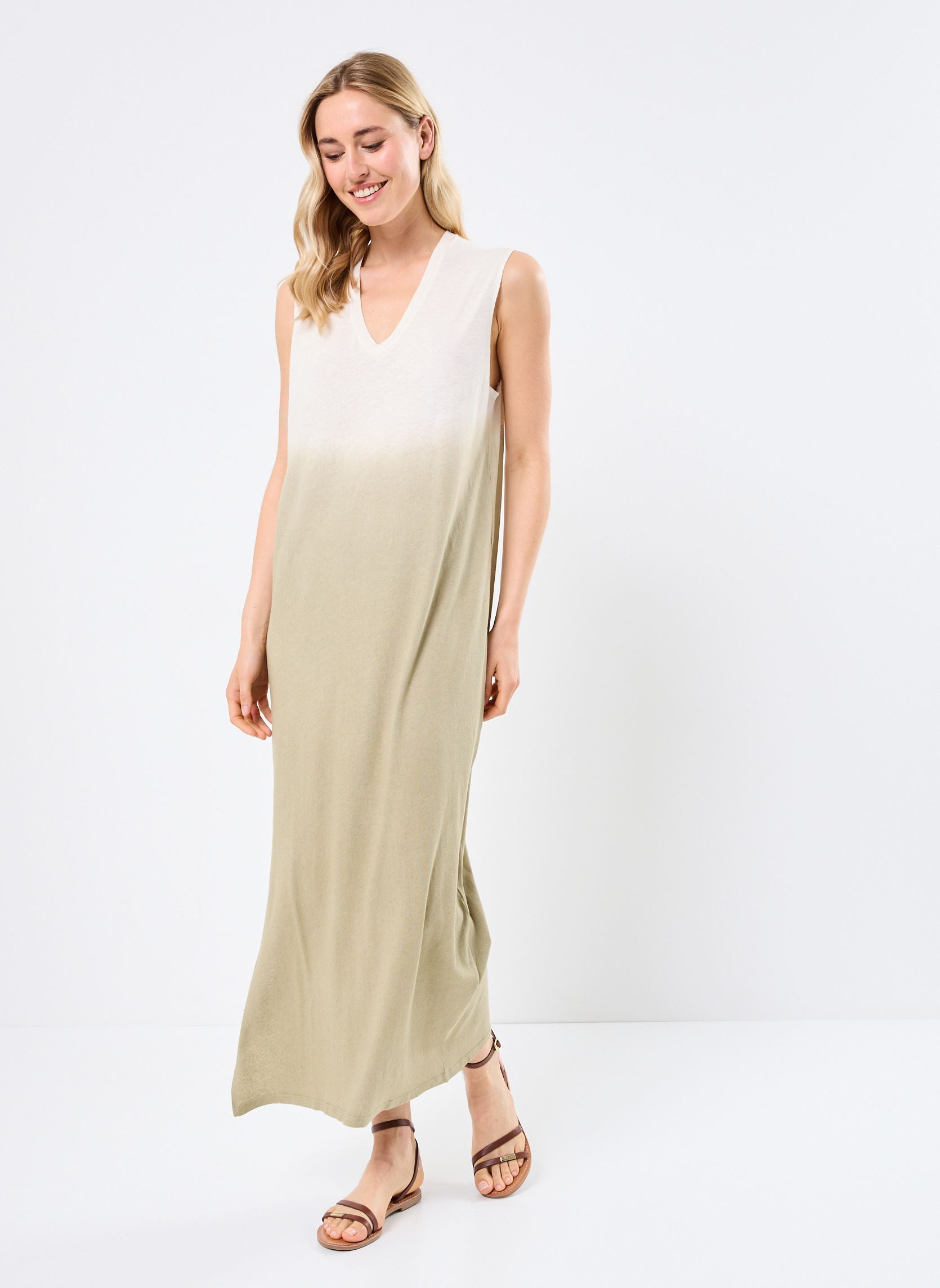 Robes longues SAGRADA FANCY femme vert Absolut Cashmere Robes longues SAGRADA FANCY femme vert DIP D OLIVE