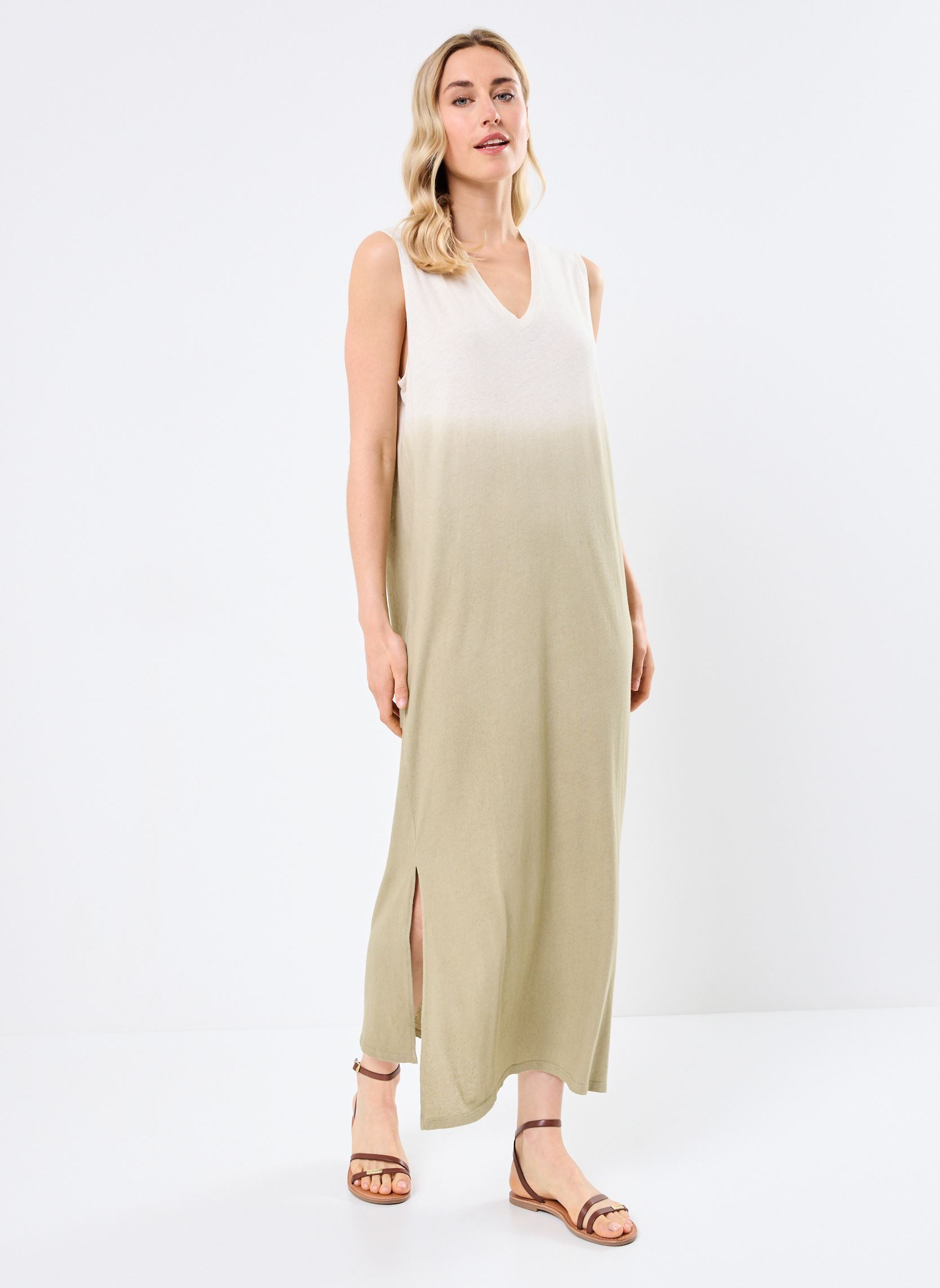 Robes longues SAGRADA FANCY femme vert Absolut Cashmere Robes longues SAGRADA FANCY femme vert DIP D OLIVE
