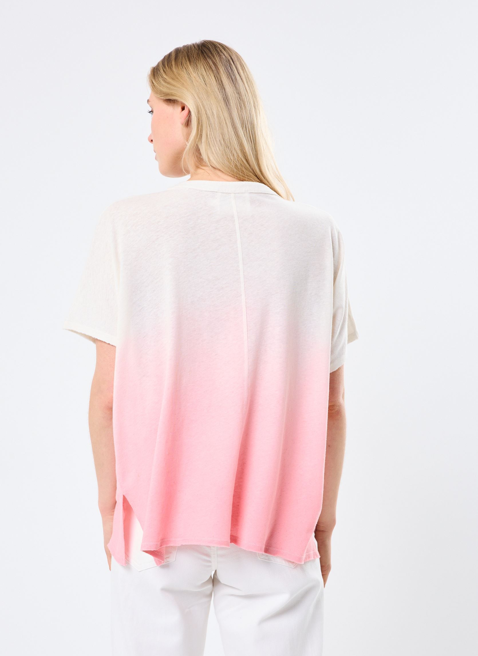 Tee-shirts manches courtes GIRALDA FANCY femme rose Absolut Cashmere Tee-shirts manches courtes GIRALDA FANCY femme rose DIP D BOUGAINVILLIEA