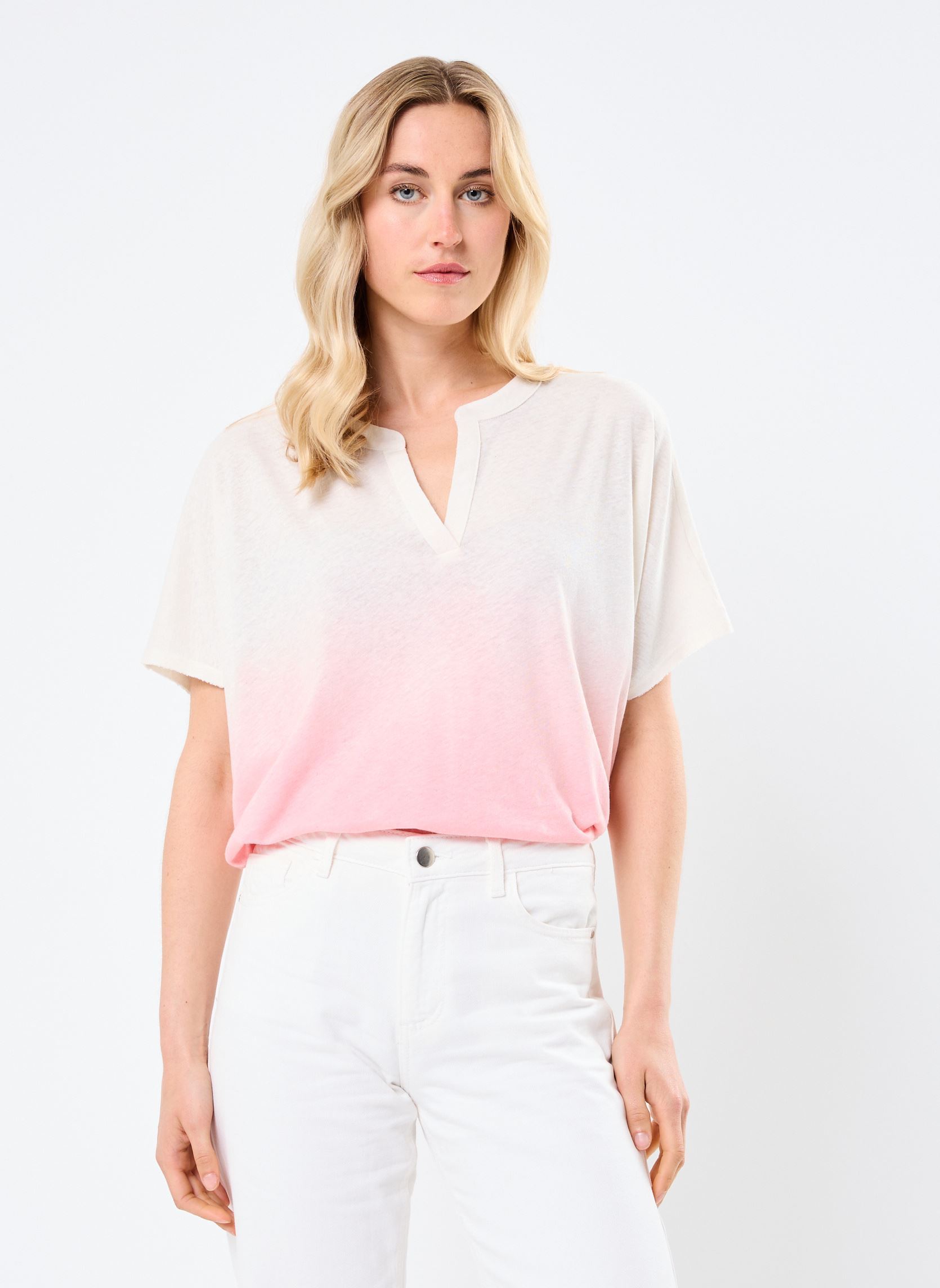 Tee-shirts manches courtes GIRALDA FANCY femme rose Absolut Cashmere Tee-shirts manches courtes GIRALDA FANCY femme rose DIP D BOUGAINVILLIEA