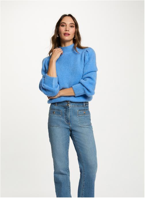Morgan Pulls 242-MLEONAR femme bleu