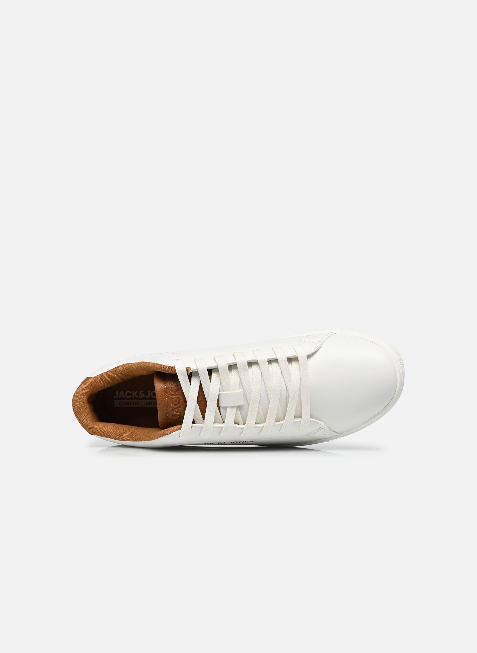 Lage sneakers Jfw Bosley Pu Sneaker Noos heren wit Jack & Jones Lage sneakers Jfw Bosley Pu Sneaker Noos heren wit White / Cognac