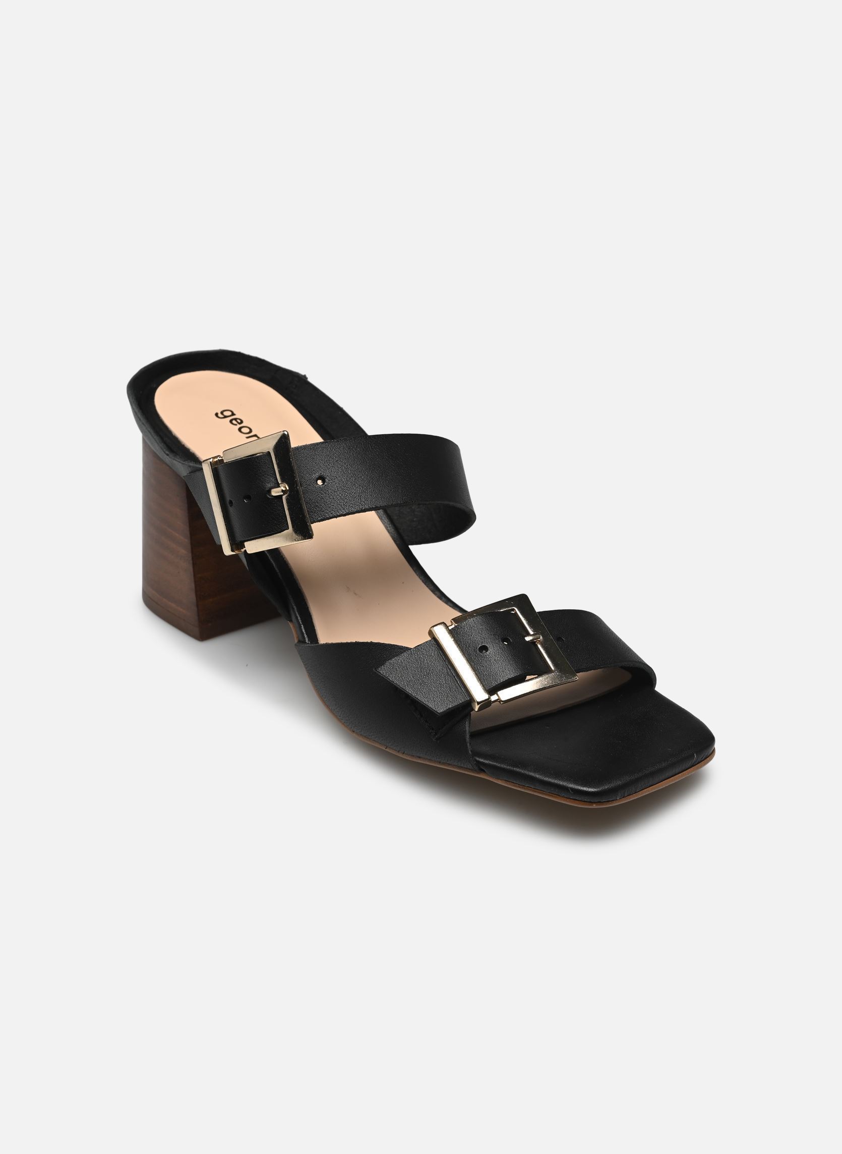 Zuecos y mules Souble - mules mujer negro Georgia Rose Zuecos y mules Souble - mules mujer negro NOIR