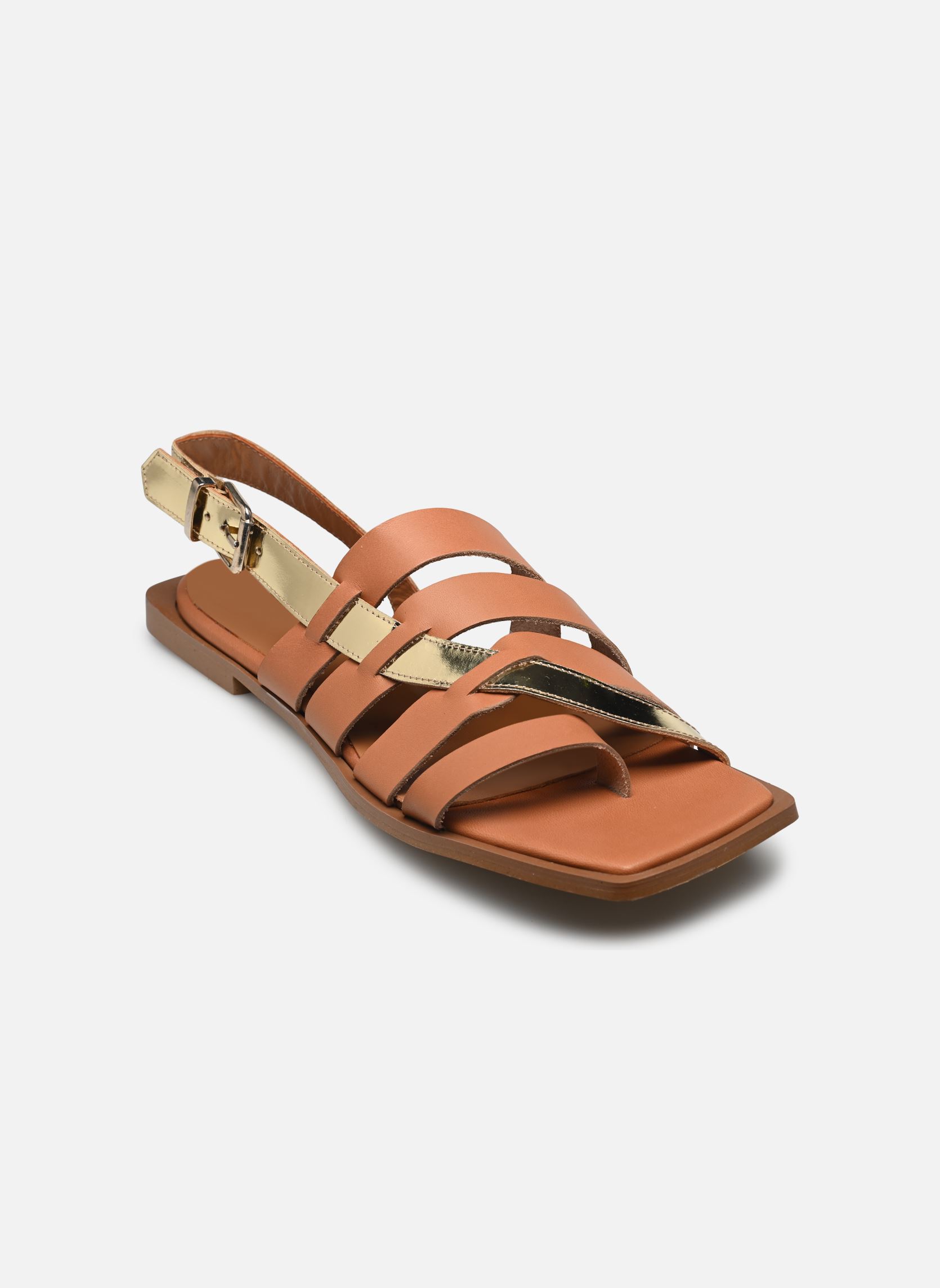 Sandales plates Shido - sandales femme marron Georgia Rose Sandales plates Shido - sandales femme marron COGNAC