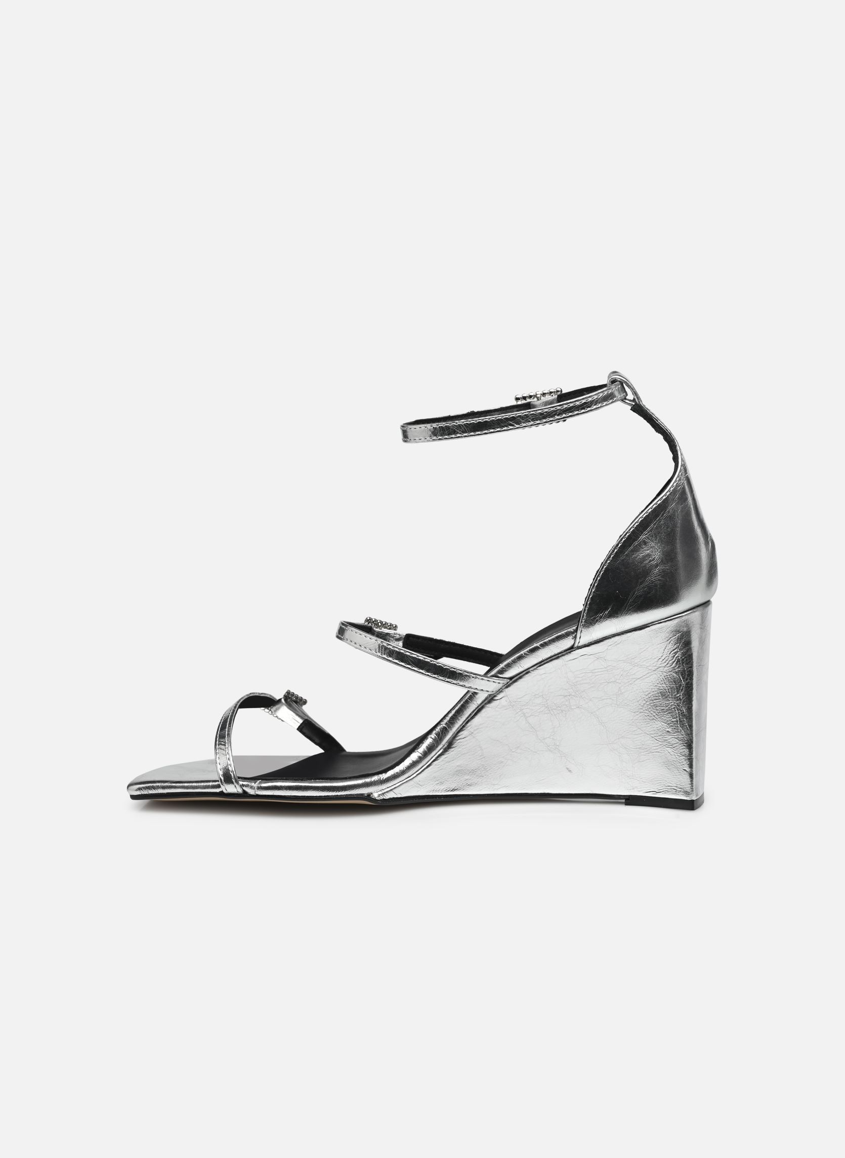 Sandali con zeppa e plateau Soyo - sandales donna argento Georgia Rose Sandali con zeppa e plateau Soyo - sandales donna argento ARGENT