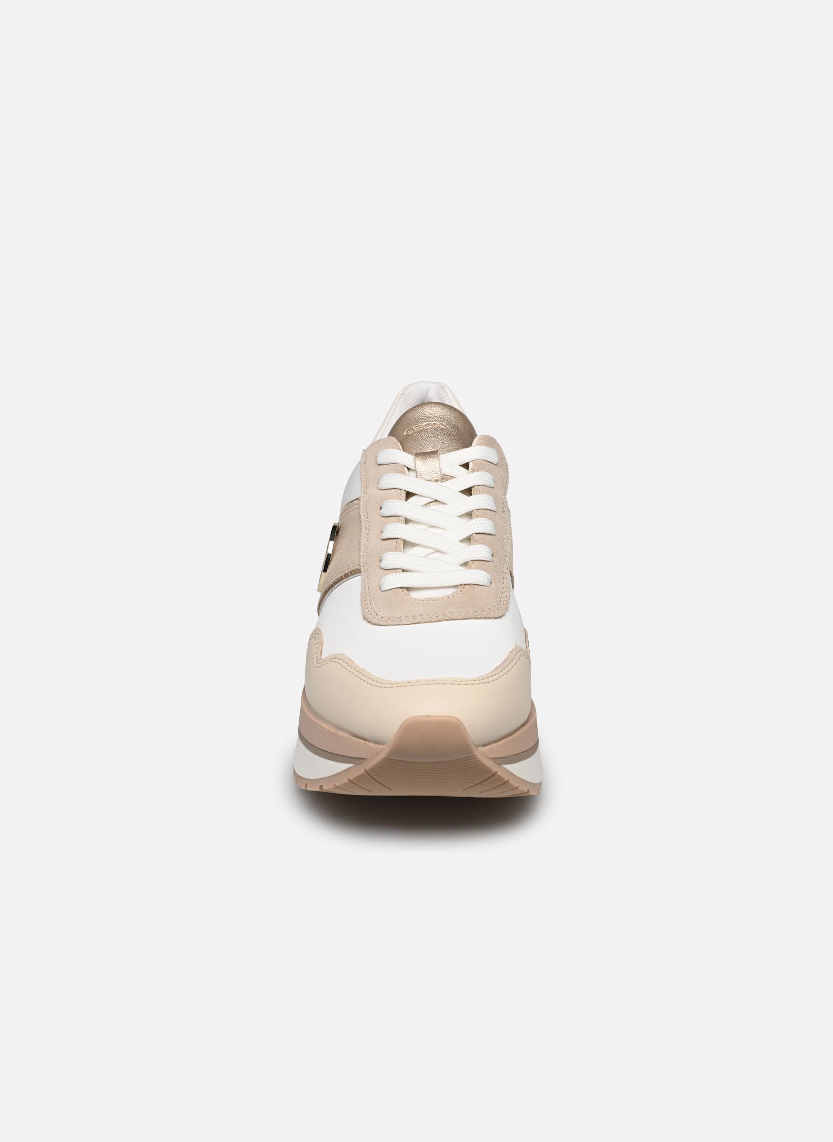 Baskets D NEW KENCY femme blanc Geox Baskets D NEW KENCY femme blanc BLANC/OR CLAIR