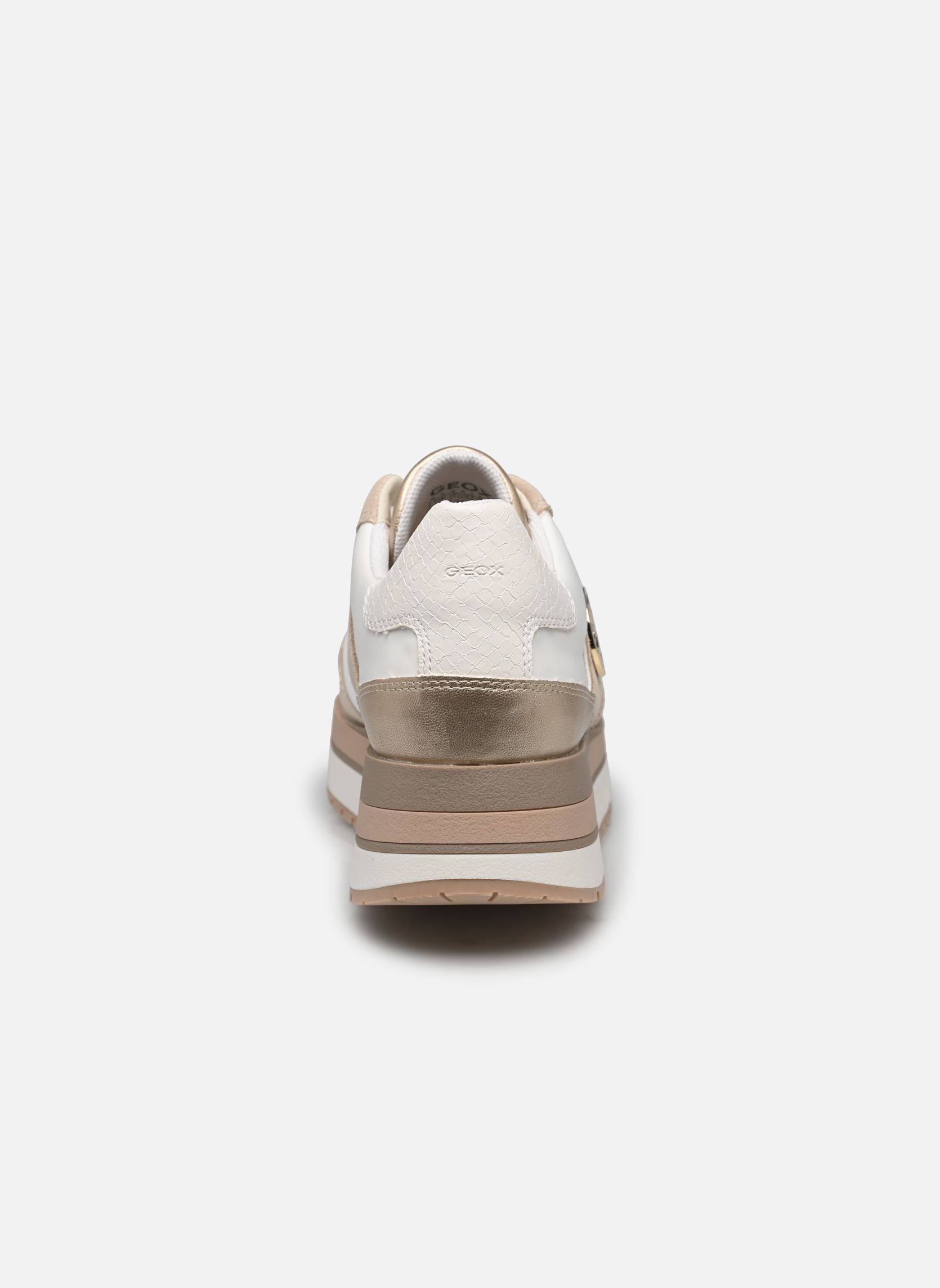 Baskets D NEW KENCY femme blanc Geox Baskets D NEW KENCY femme blanc BLANC/OR CLAIR